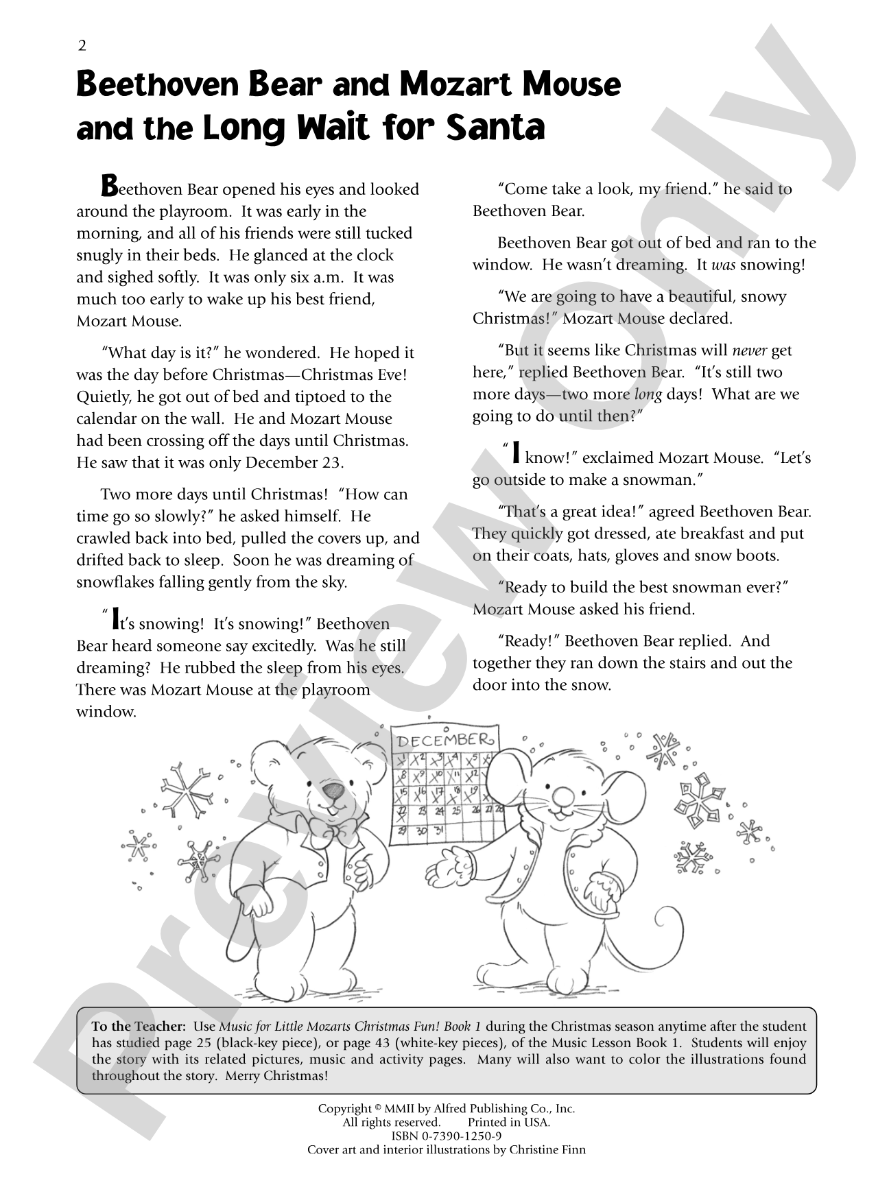 Music for Little Mozarts: Christmas Fun! Book 1: A Christmas Story with Performance Music and Related Music Activity Pages: Piano