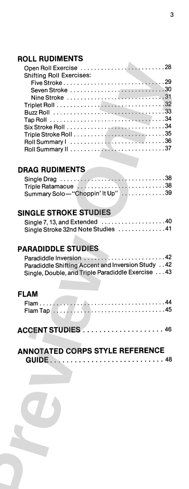 Corps-Style Snare Drum Dictionary: A Complete Reference Guide Which Will Improve Any Drummer's Control and Coordination