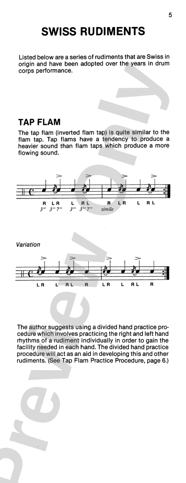 Corps-Style Snare Drum Dictionary: A Complete Reference Guide Which Will Improve Any Drummer's Control and Coordination