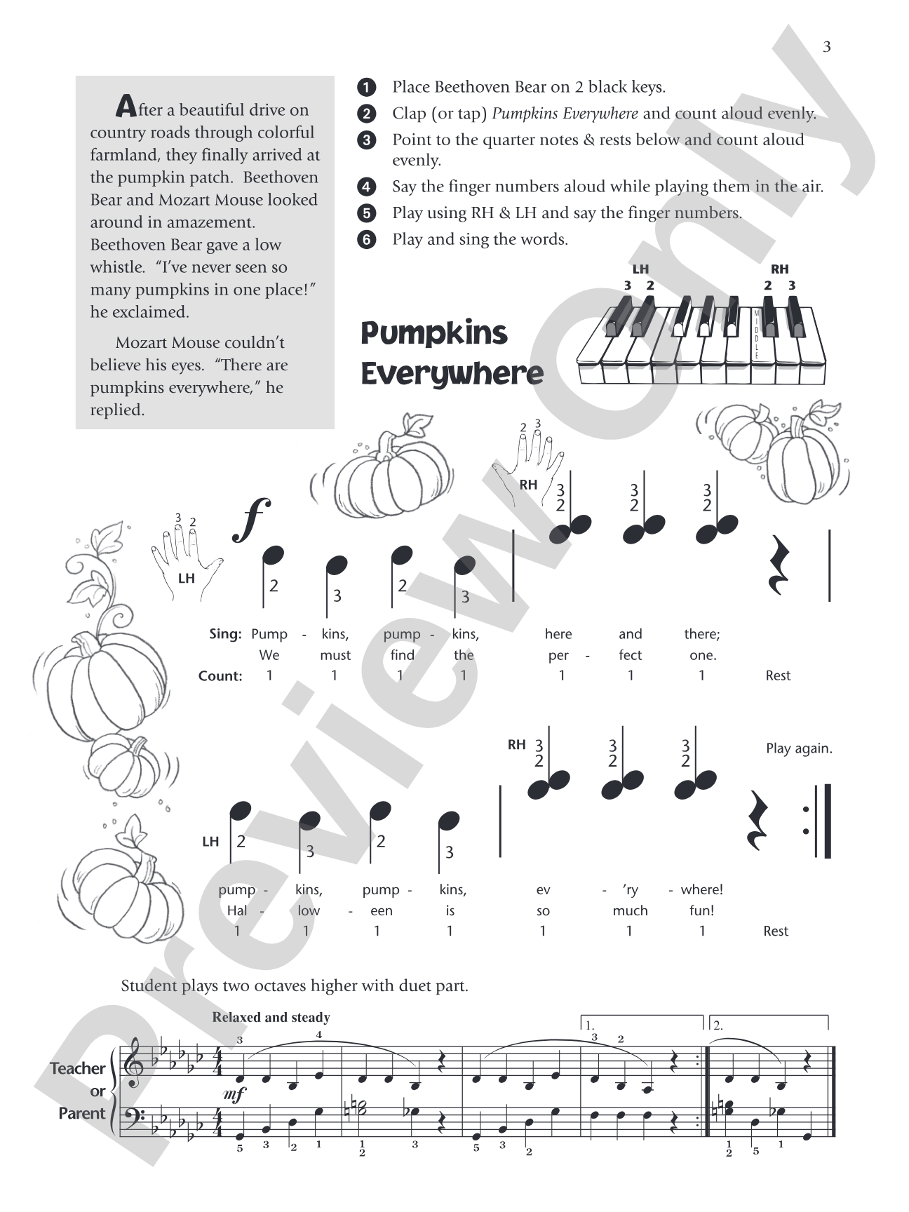 Music for Little Mozarts: Halloween Fun! Book 1: A Halloween Story with Performance Music and Related Music Activity Pages: Piano