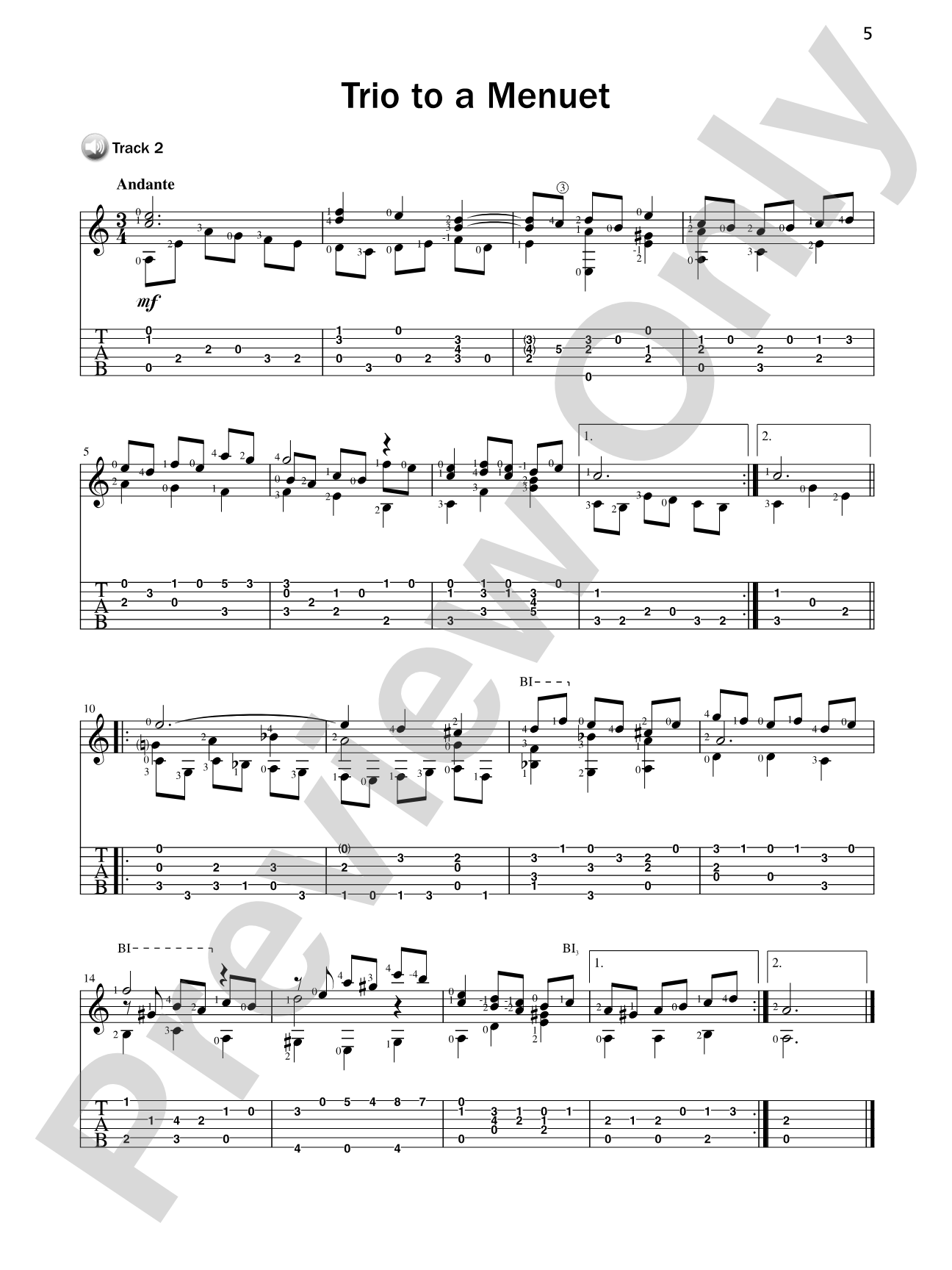 Basix® Guitar TAB Classics: J. S. Bach: Easy Guitar