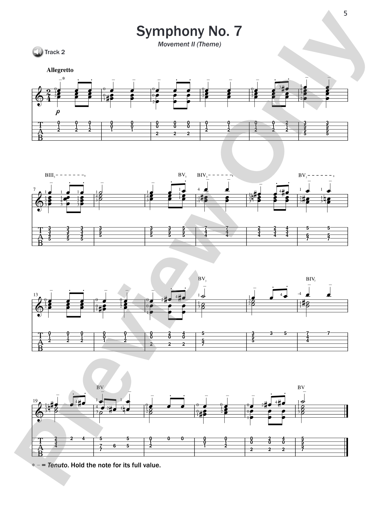 Basix® Guitar TAB Classics: Beethoven: Easy Guitar