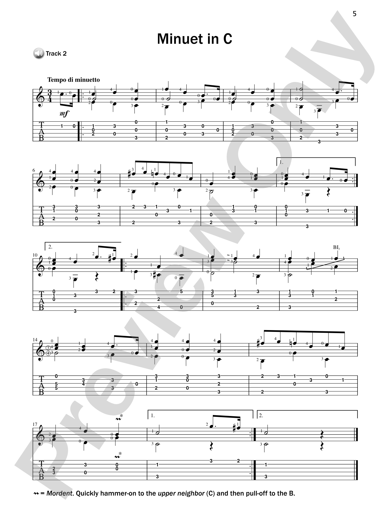 Basix® Guitar TAB Classics: Mozart: Guitar Tab