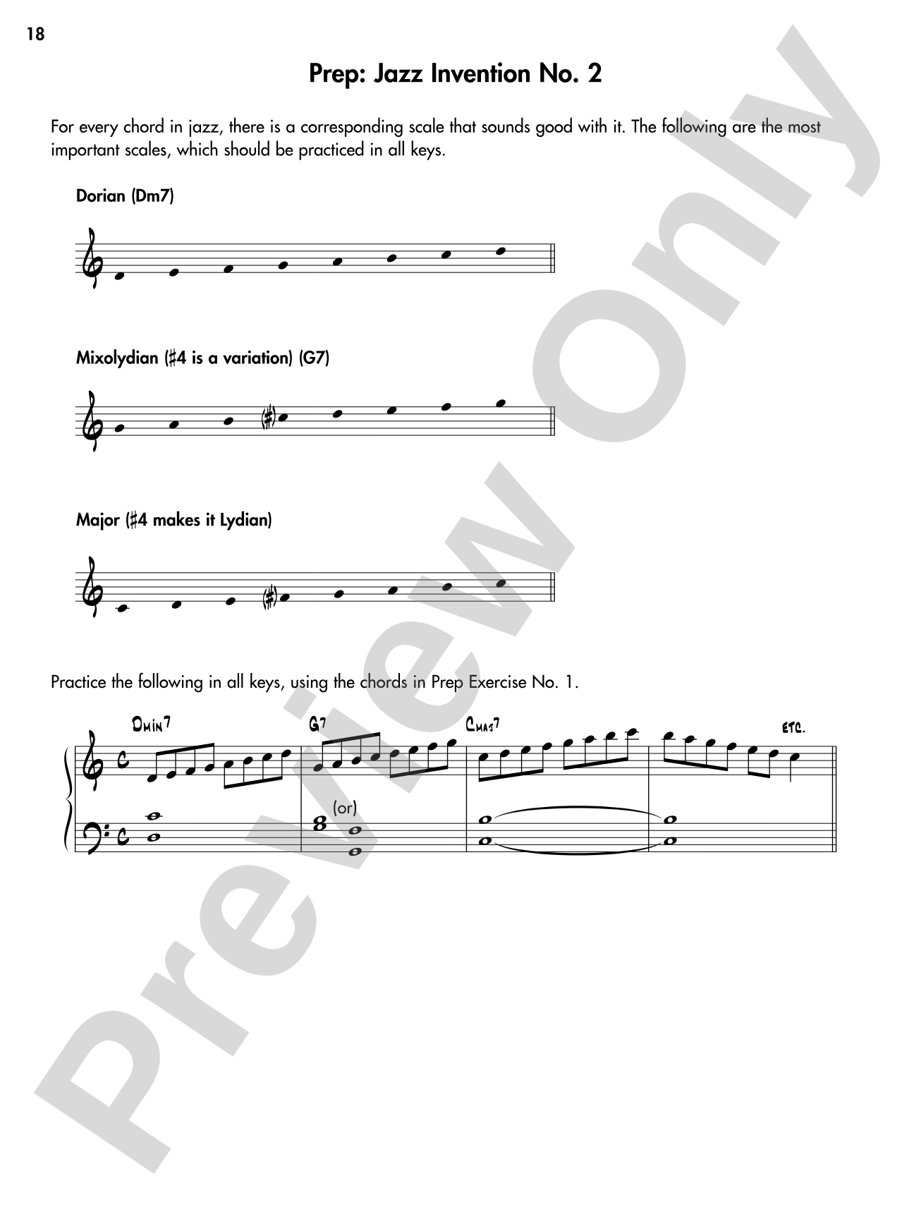 Jazz Inventions for Keyboard: 50 Etudes That Will Improve the Way You Play Jazz: Piano