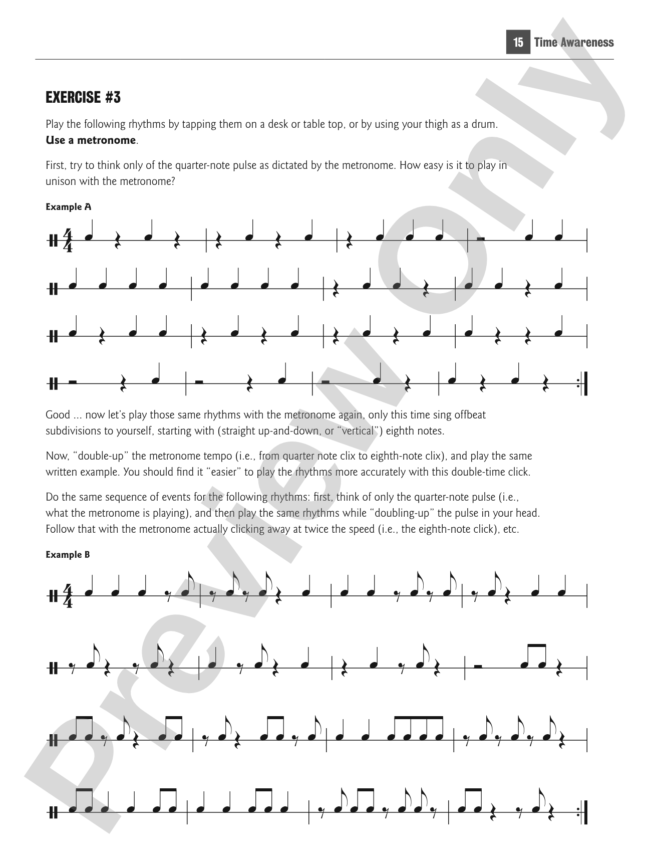 Time Awareness for All Musicians