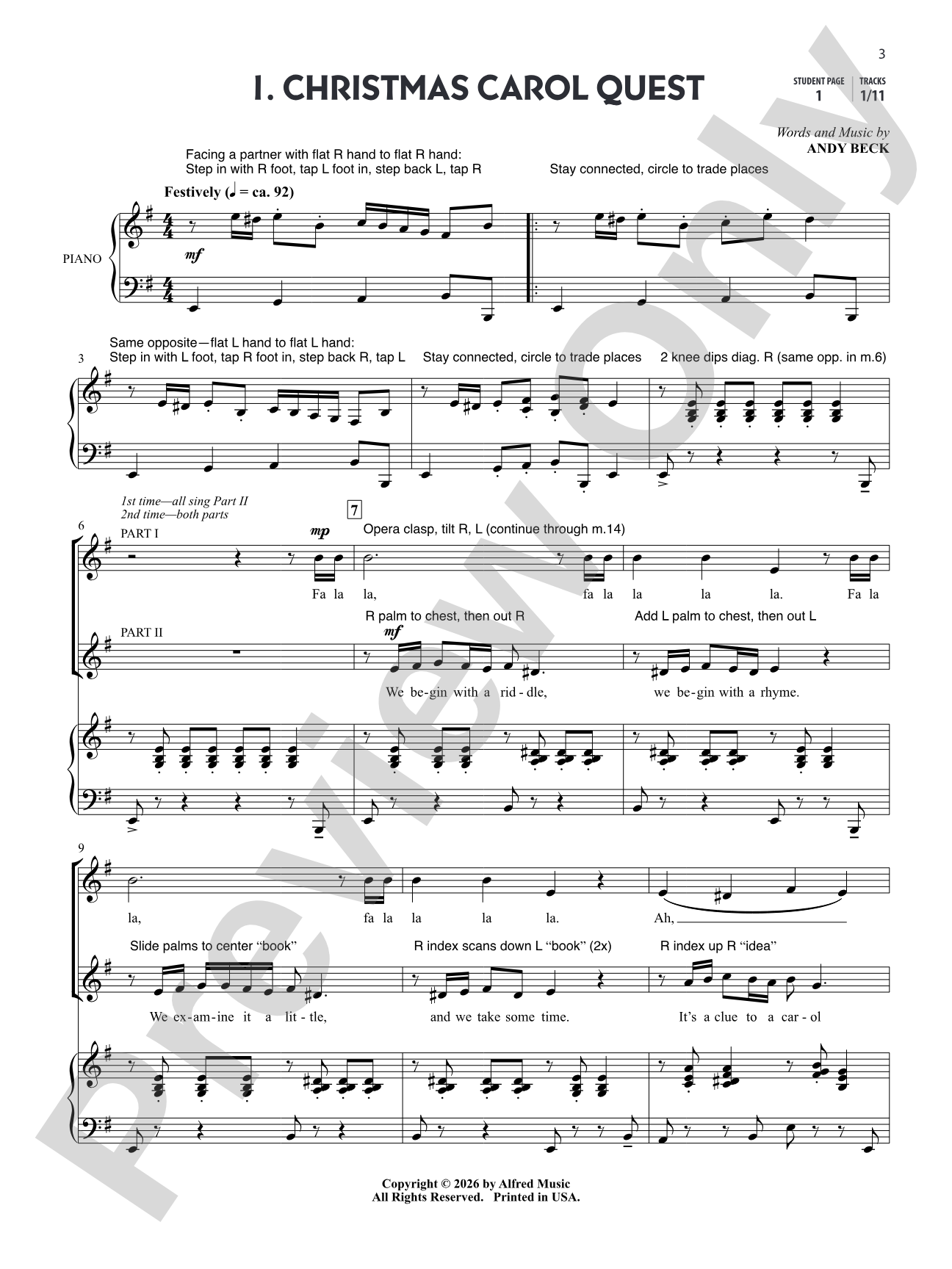 Christmas Carol Quest: A Yuletide Musical Mystery for Unison and 2-Part Singers: Choir
