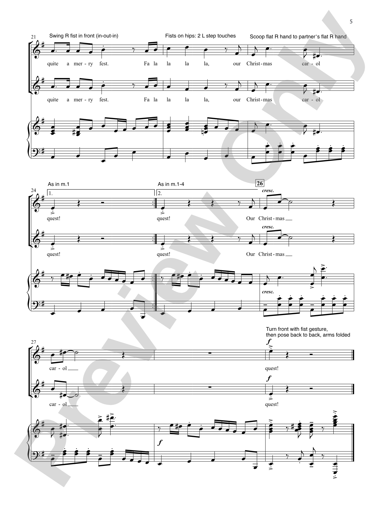 Christmas Carol Quest: A Yuletide Musical Mystery for Unison and 2-Part Singers: Choir