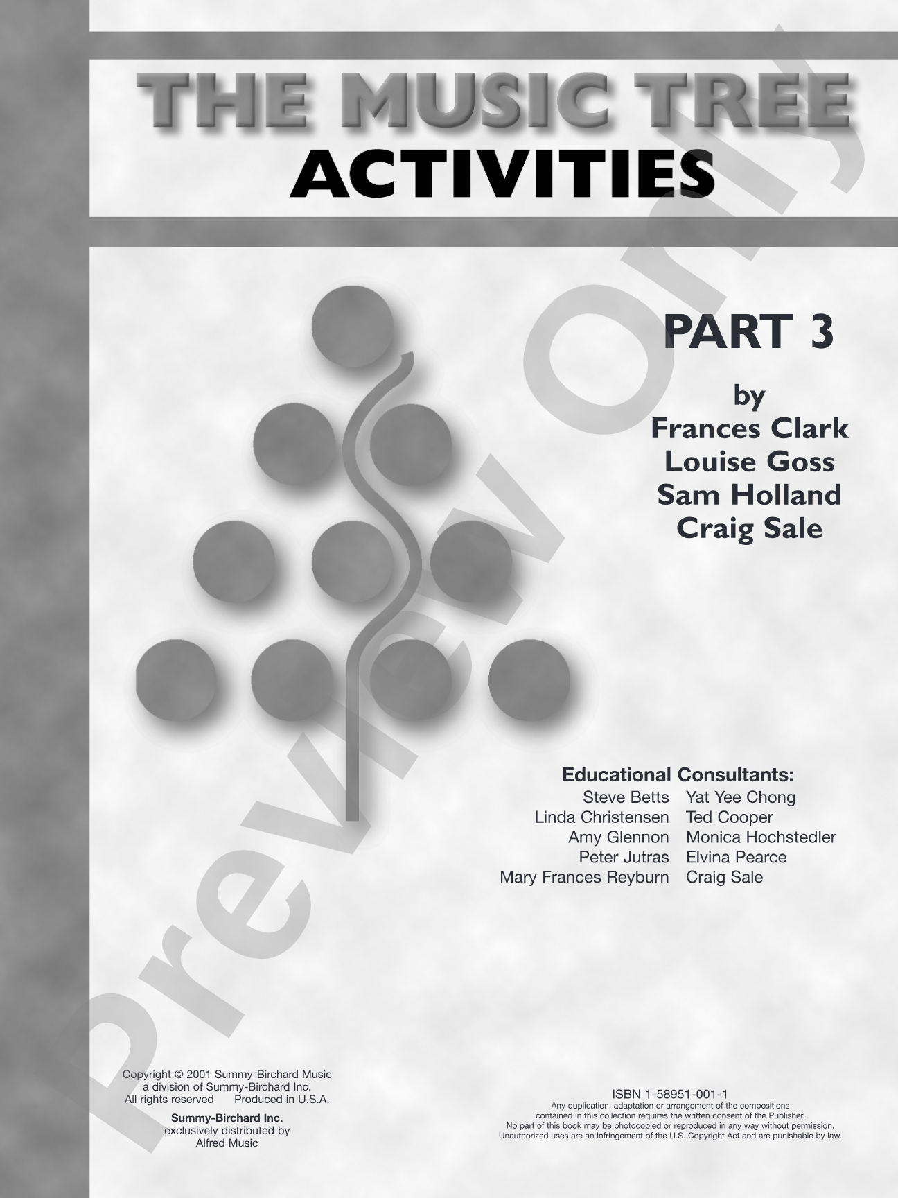 The Music Tree: Activities Book, Part 3: Piano