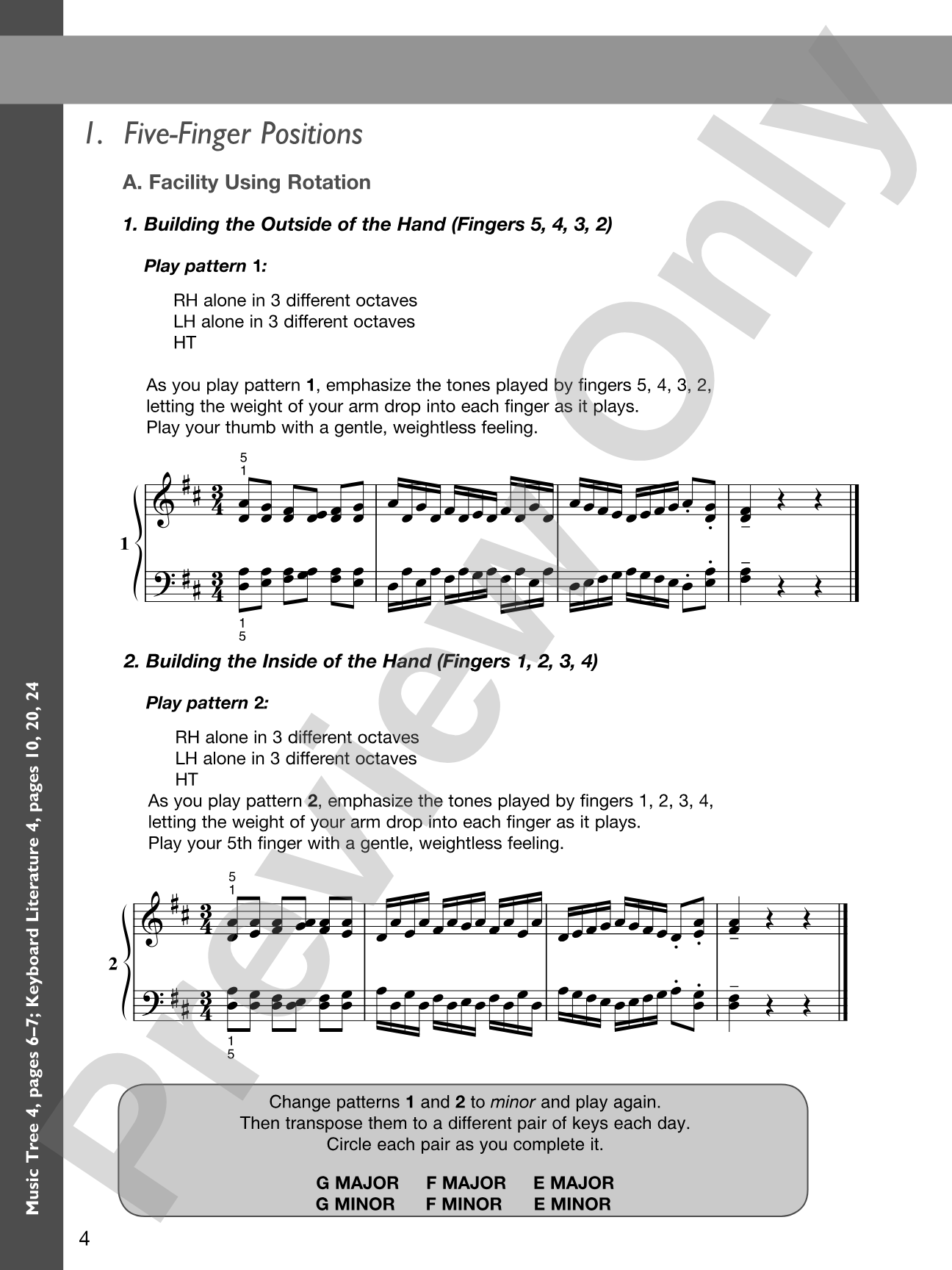 The Music Tree: Keyboard Technic, Part 4: Piano