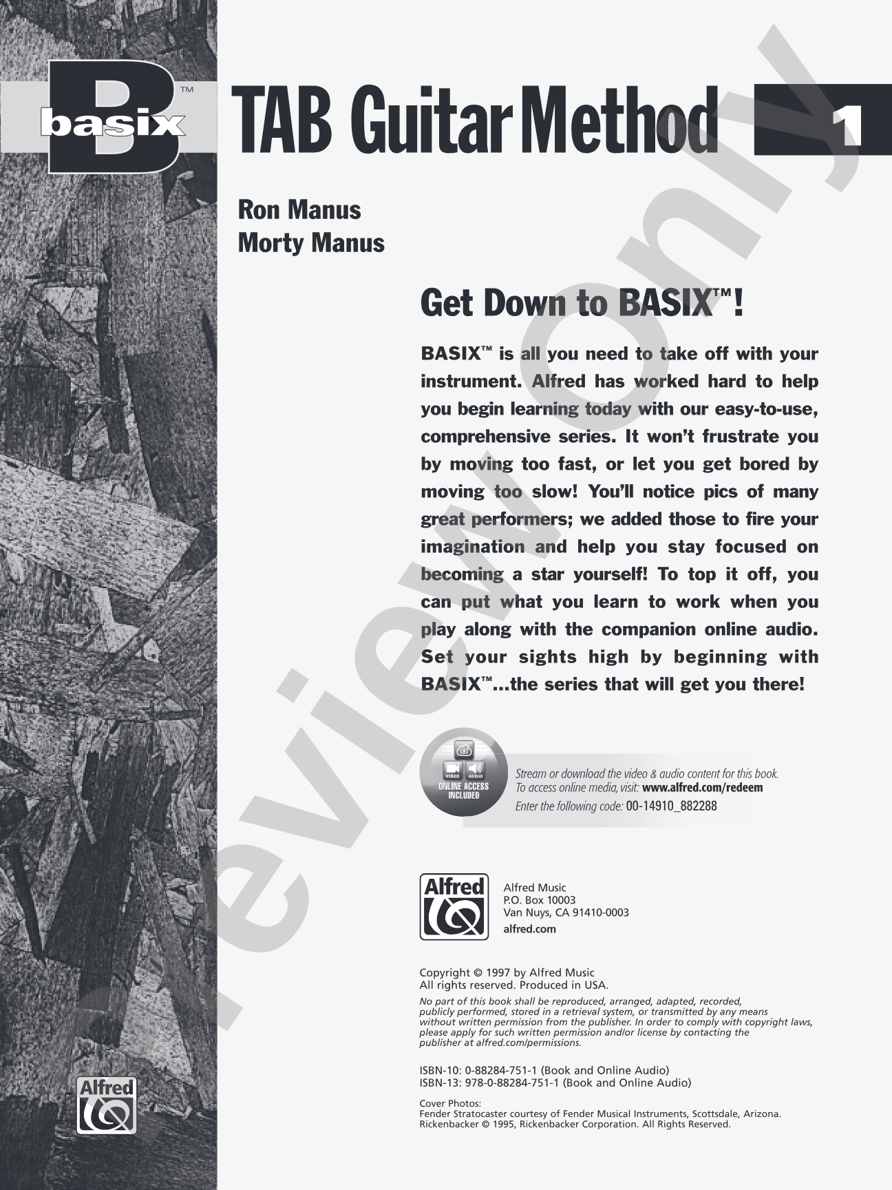 Basix®: TAB Guitar Method 1: Easy Guitar