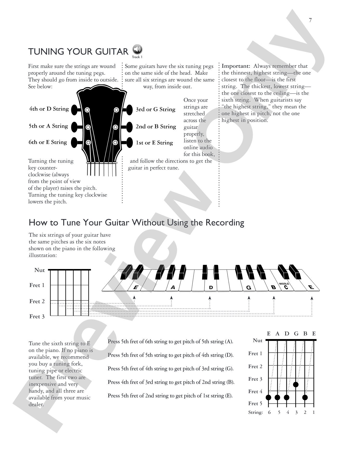 Basix®: TAB Guitar Method 1: Easy Guitar