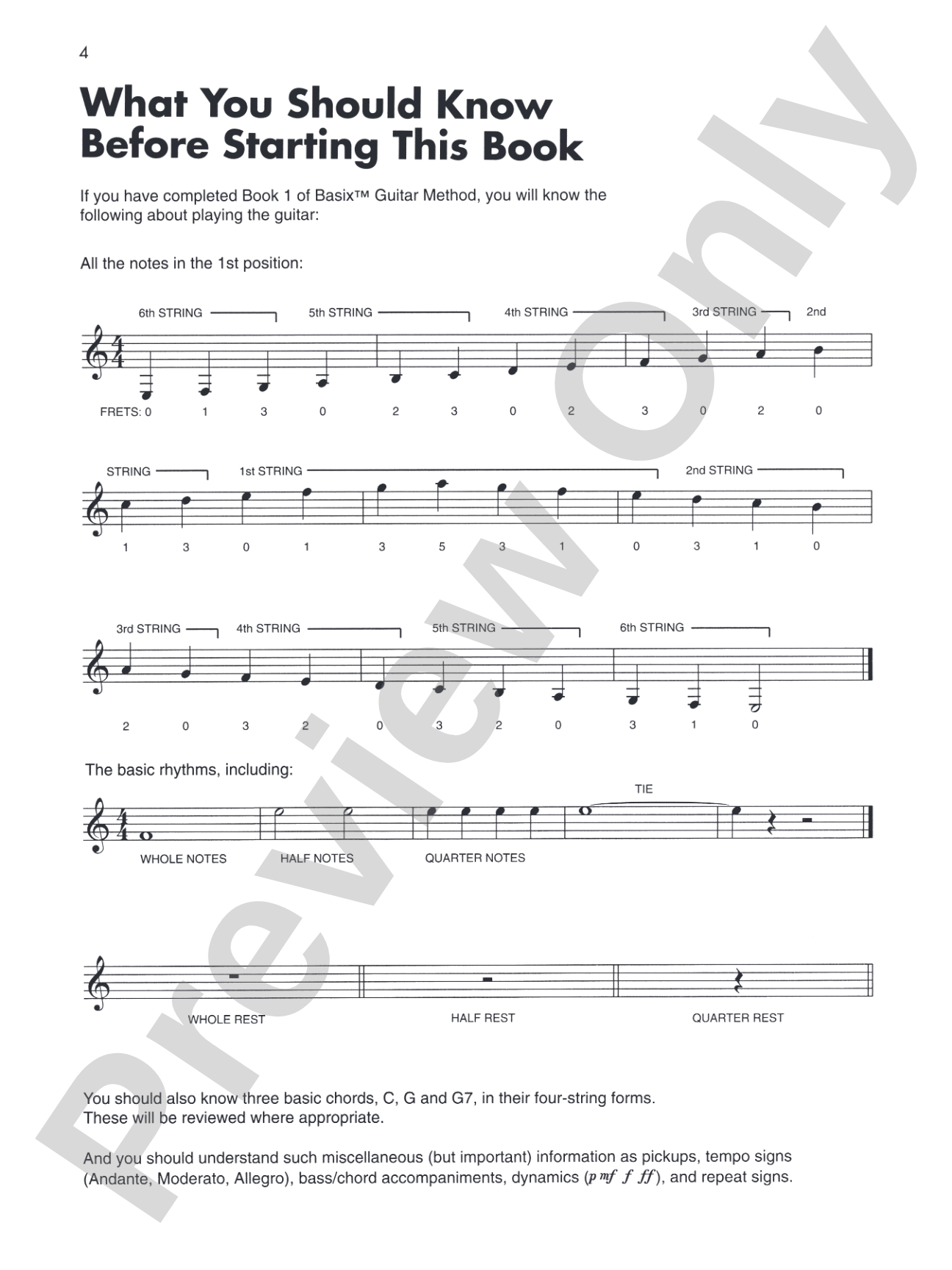 Basix®: Guitar Method 2: Easy Guitar