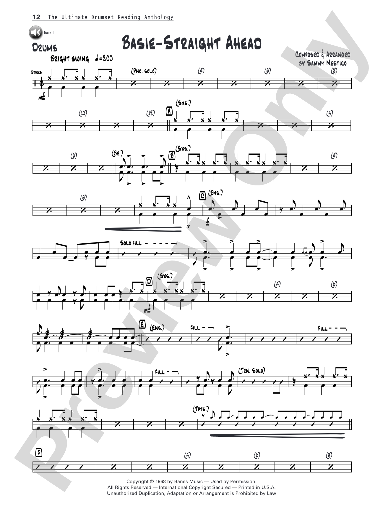 The Ultimate Drumset Reading Anthology: For the Working Drummer