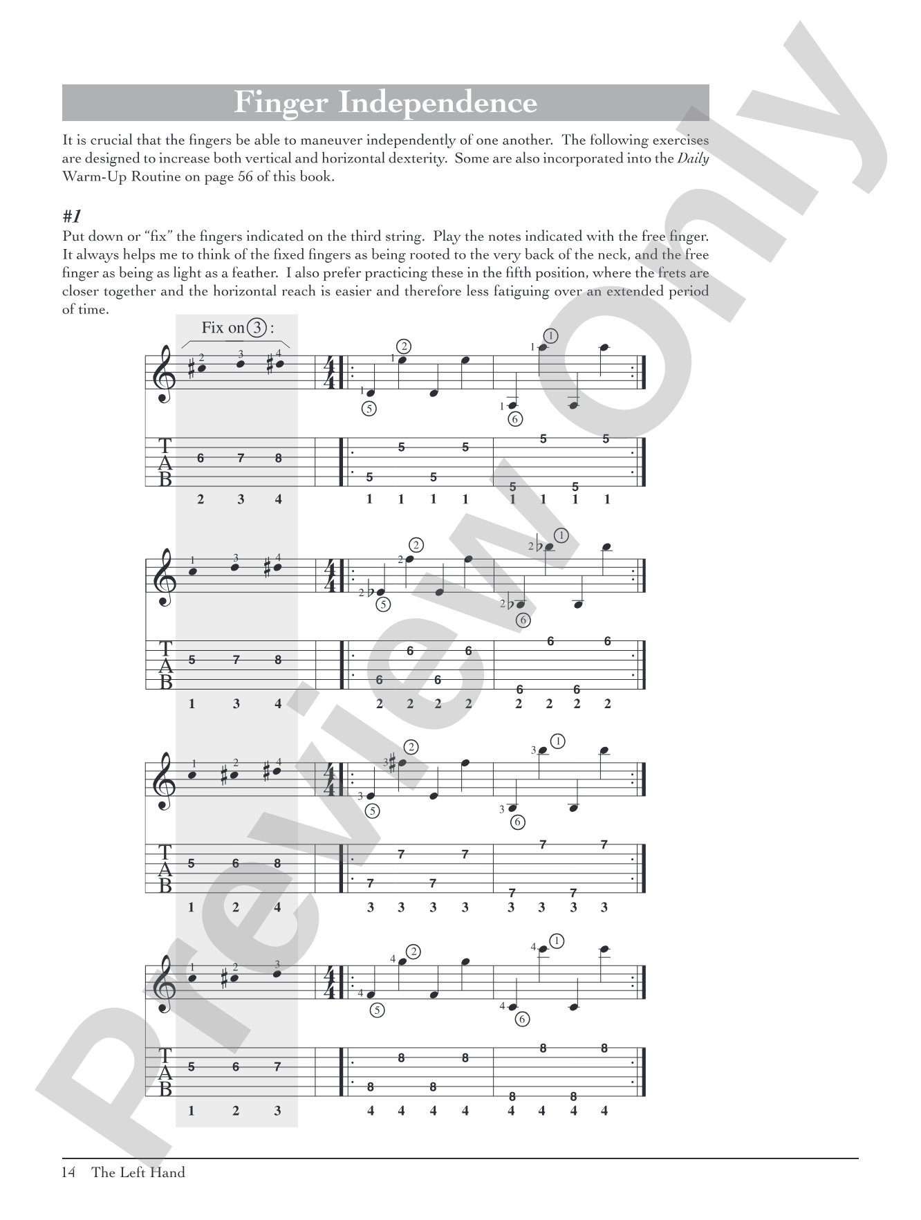Pumping Nylon: In TAB: The Classical Guitarist's Technique Handbook: Solo Guitar
