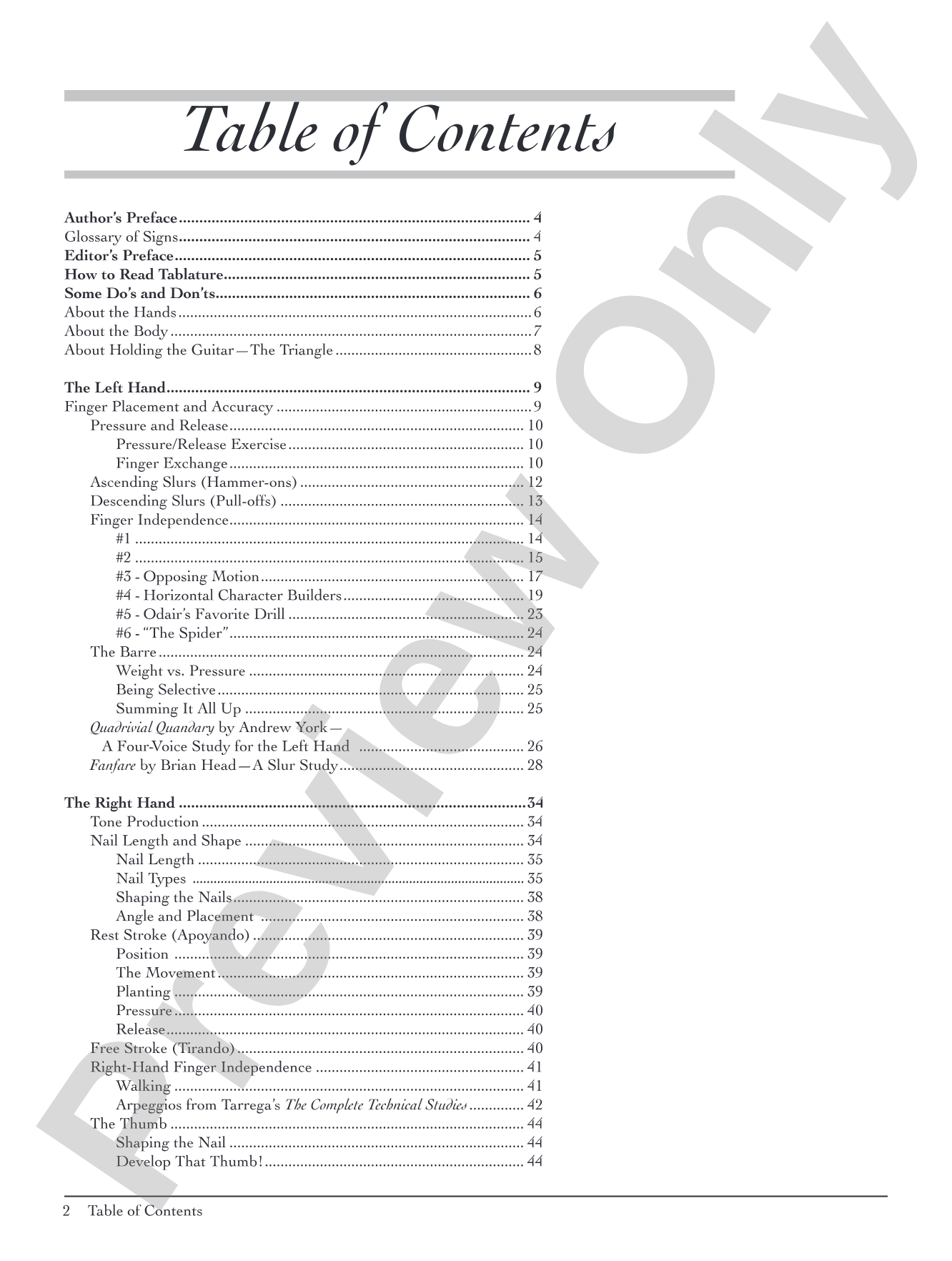 Pumping Nylon: In TAB: The Classical Guitarist's Technique Handbook: Solo Guitar