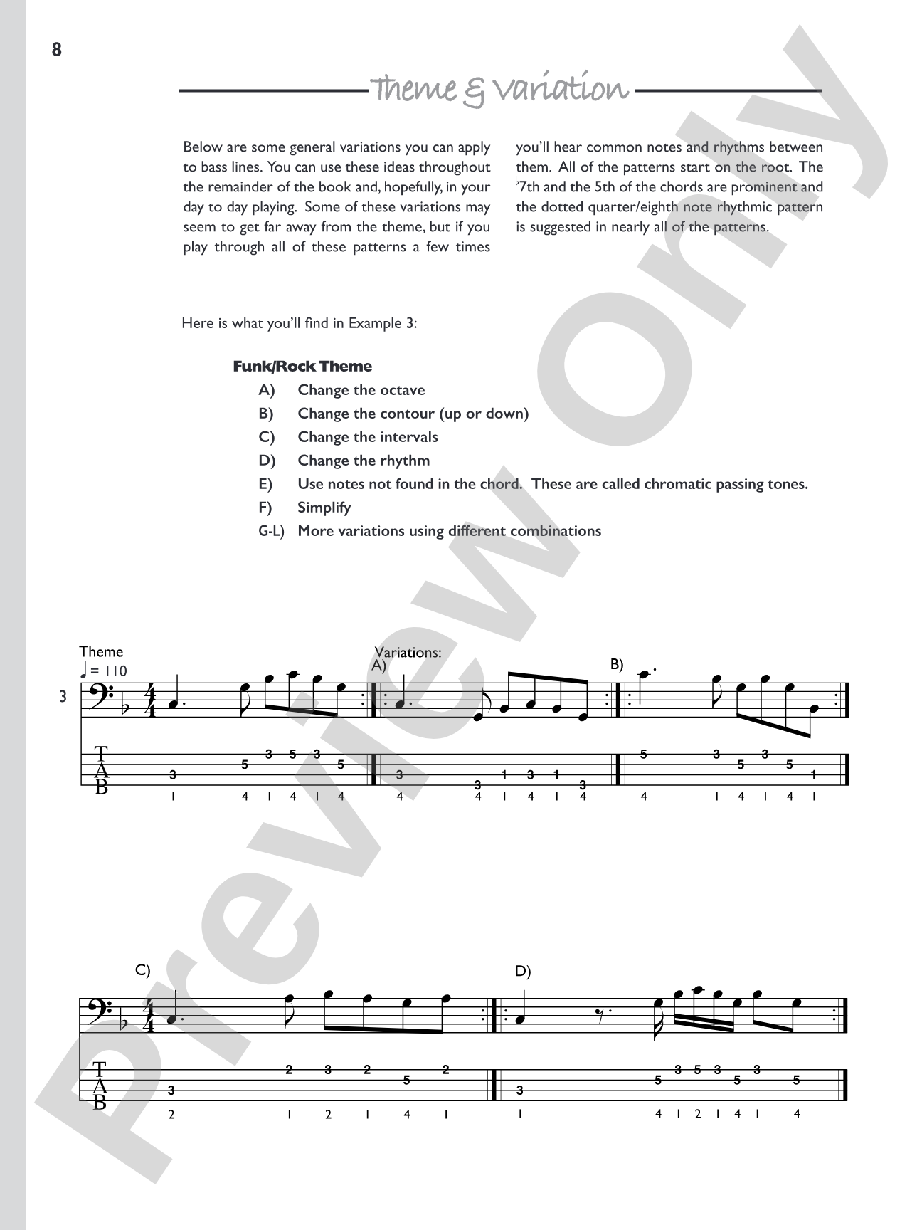 Building Bass Lines: A Guide to Better Bass Lines for Bassists, Arrangers & Composers