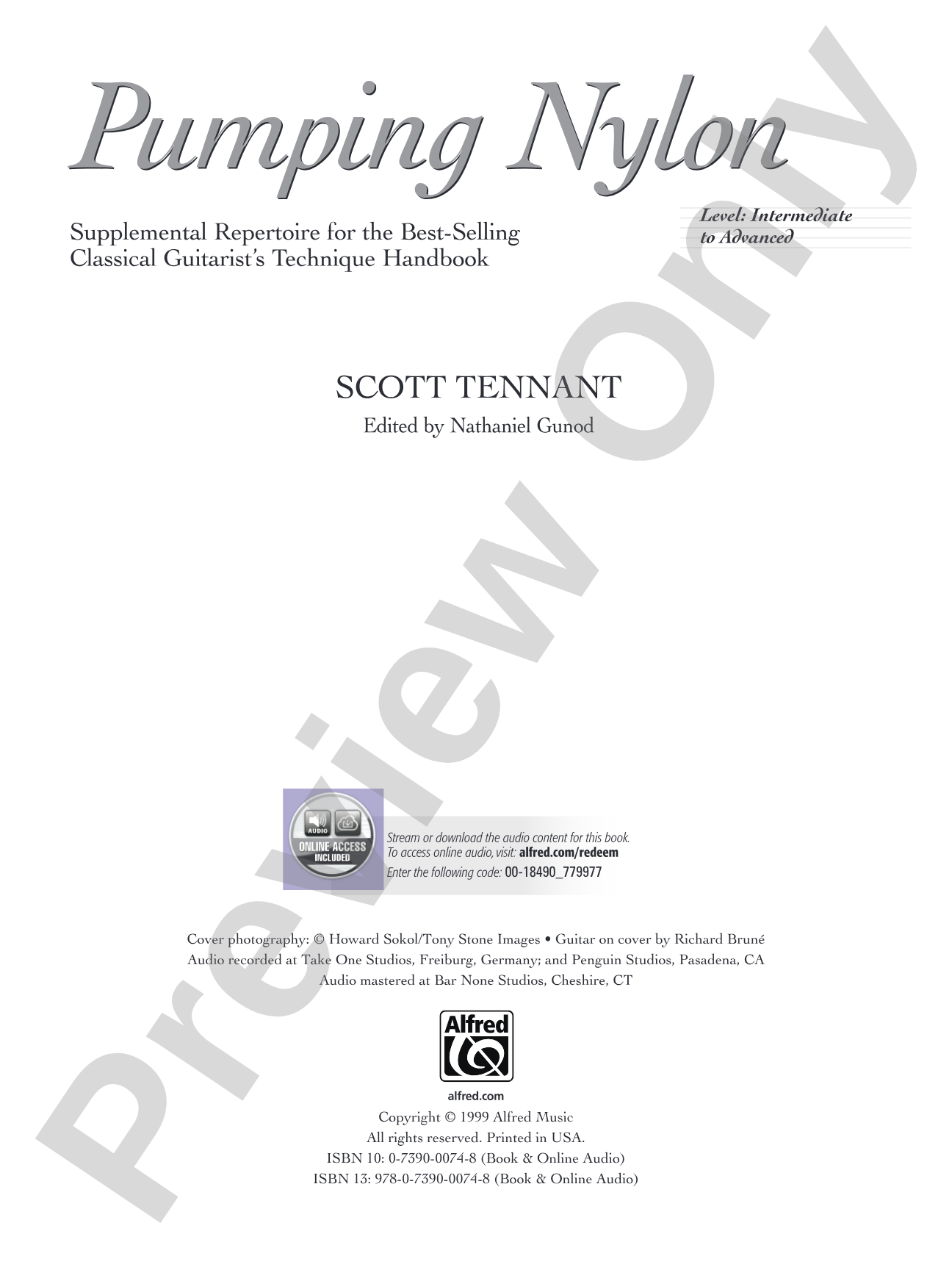 Pumping Nylon: Intermediate to Advanced Repertoire: Supplemental Repertoire for the Best-Selling Classical Guitarist's Technique Handbook: Solo & Small Ensemble