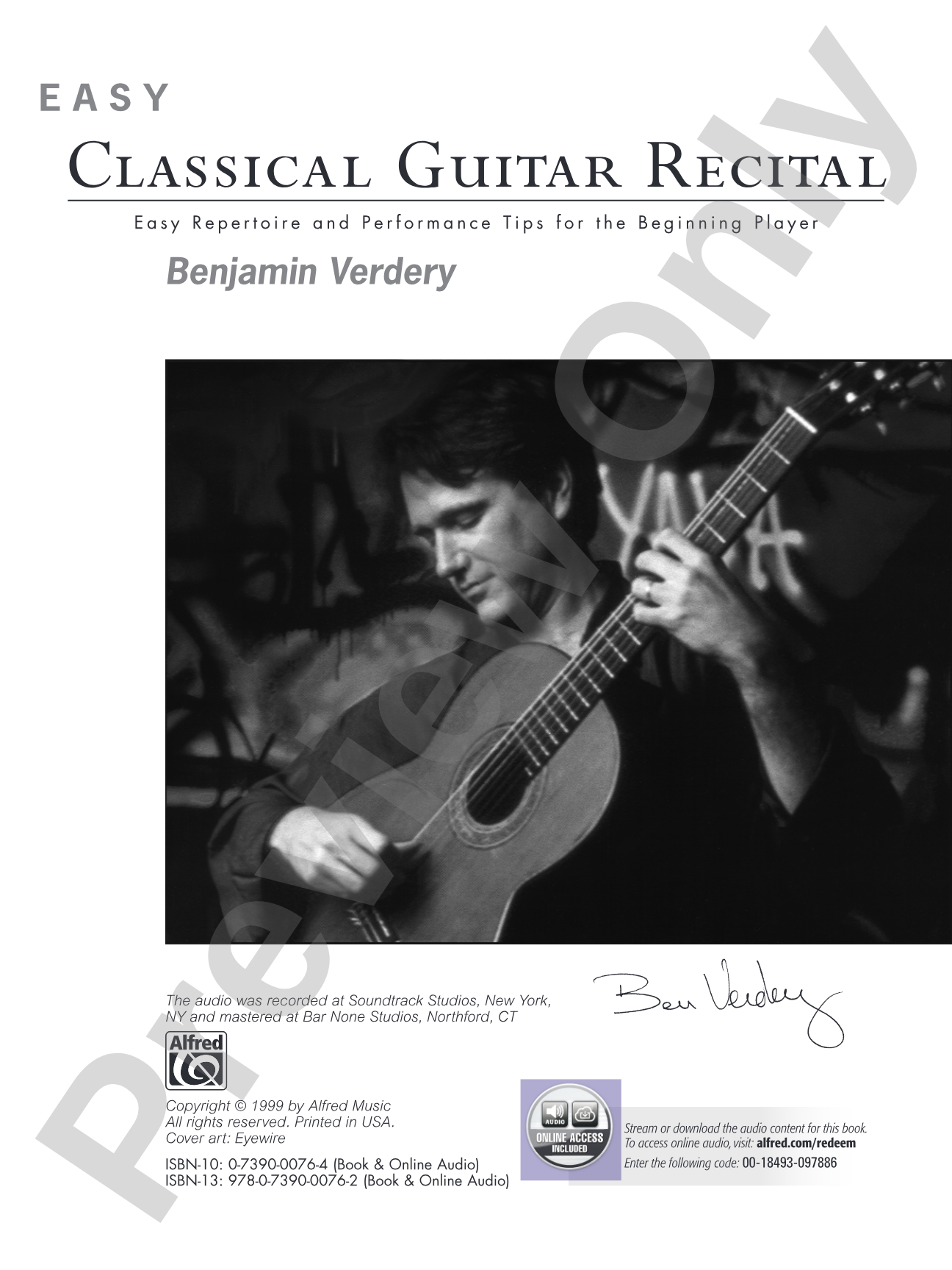 Easy Classical Guitar Recital: Easy Repertoire and Performance Tips for the Beginning Player: Solo Guitar