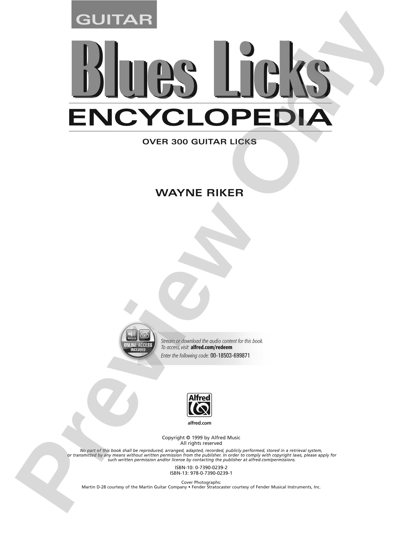 Blues Licks Encyclopedia: Over 300 Guitar Licks