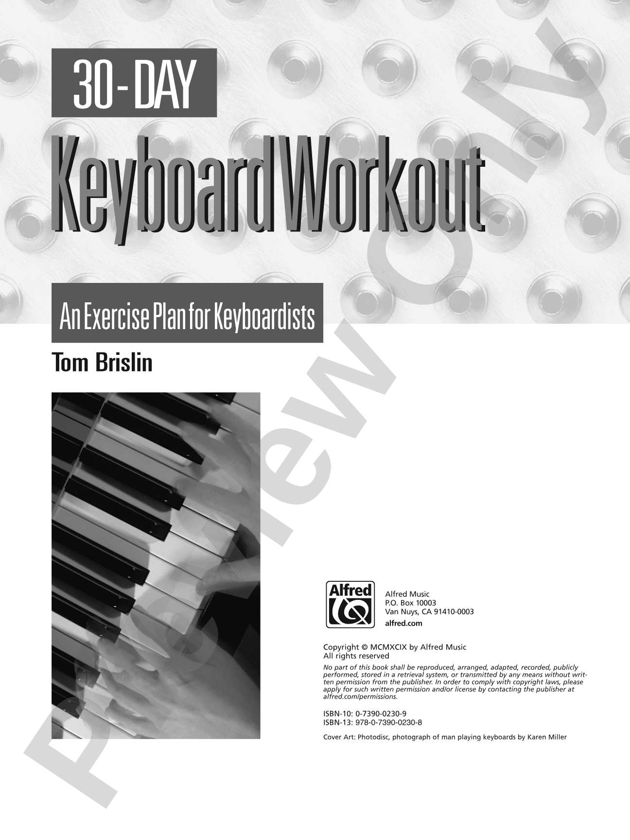 30-Day Keyboard Workout: An Exercise Plan for Keyboardists: Piano