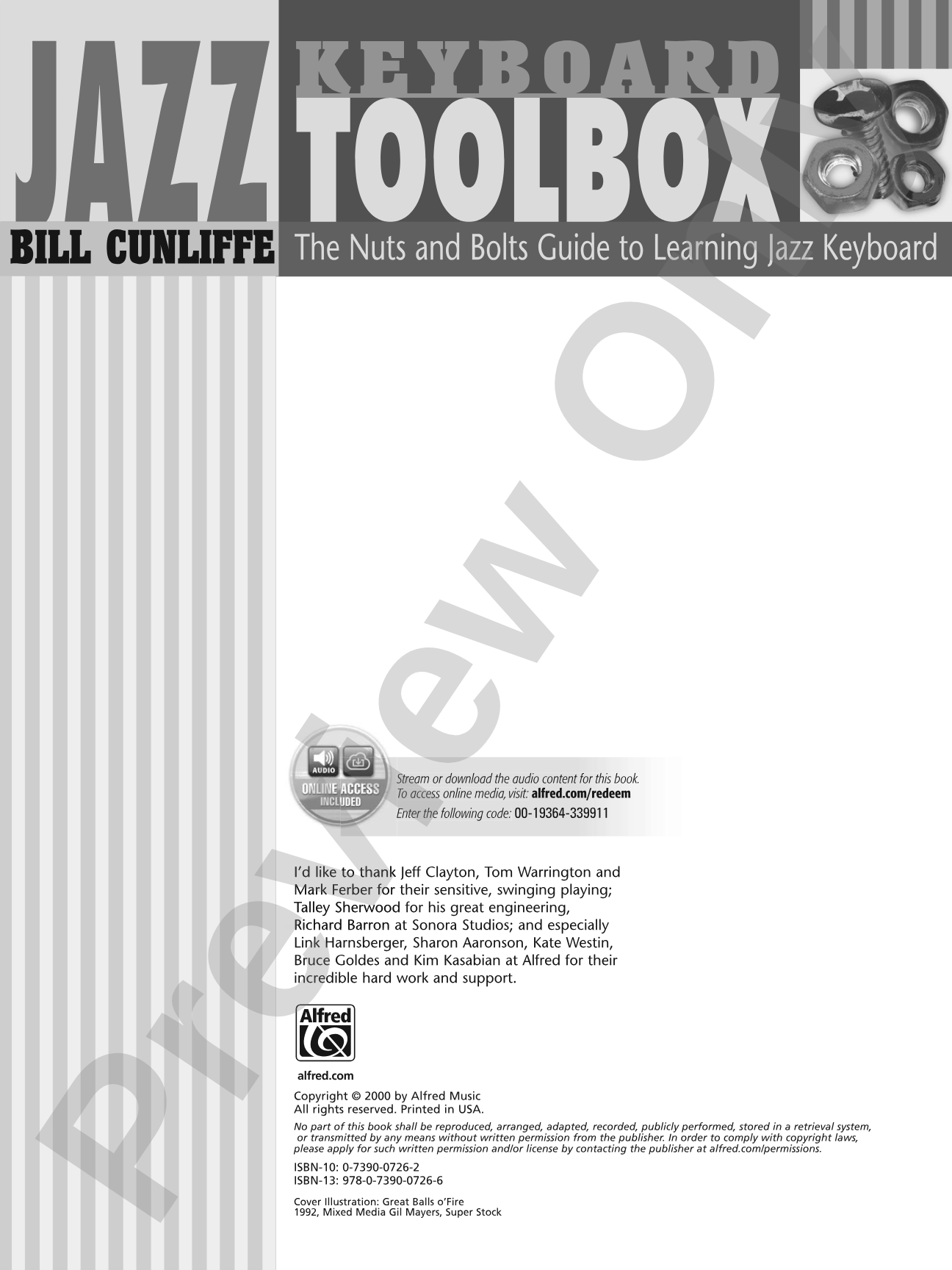 Jazz Keyboard Toolbox: The Nuts and Bolts Guide to Learning Jazz Keyboard: Piano