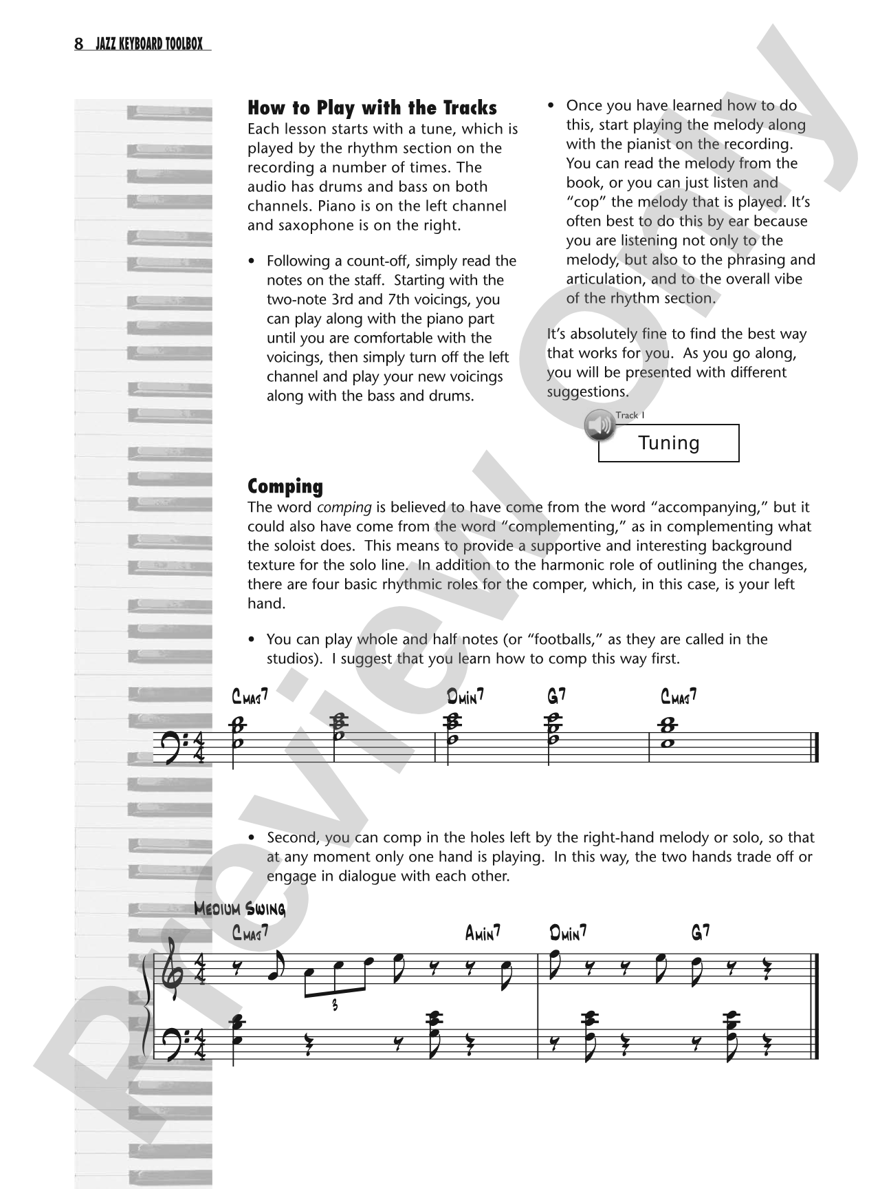 Jazz Keyboard Toolbox: The Nuts and Bolts Guide to Learning Jazz Keyboard: Piano