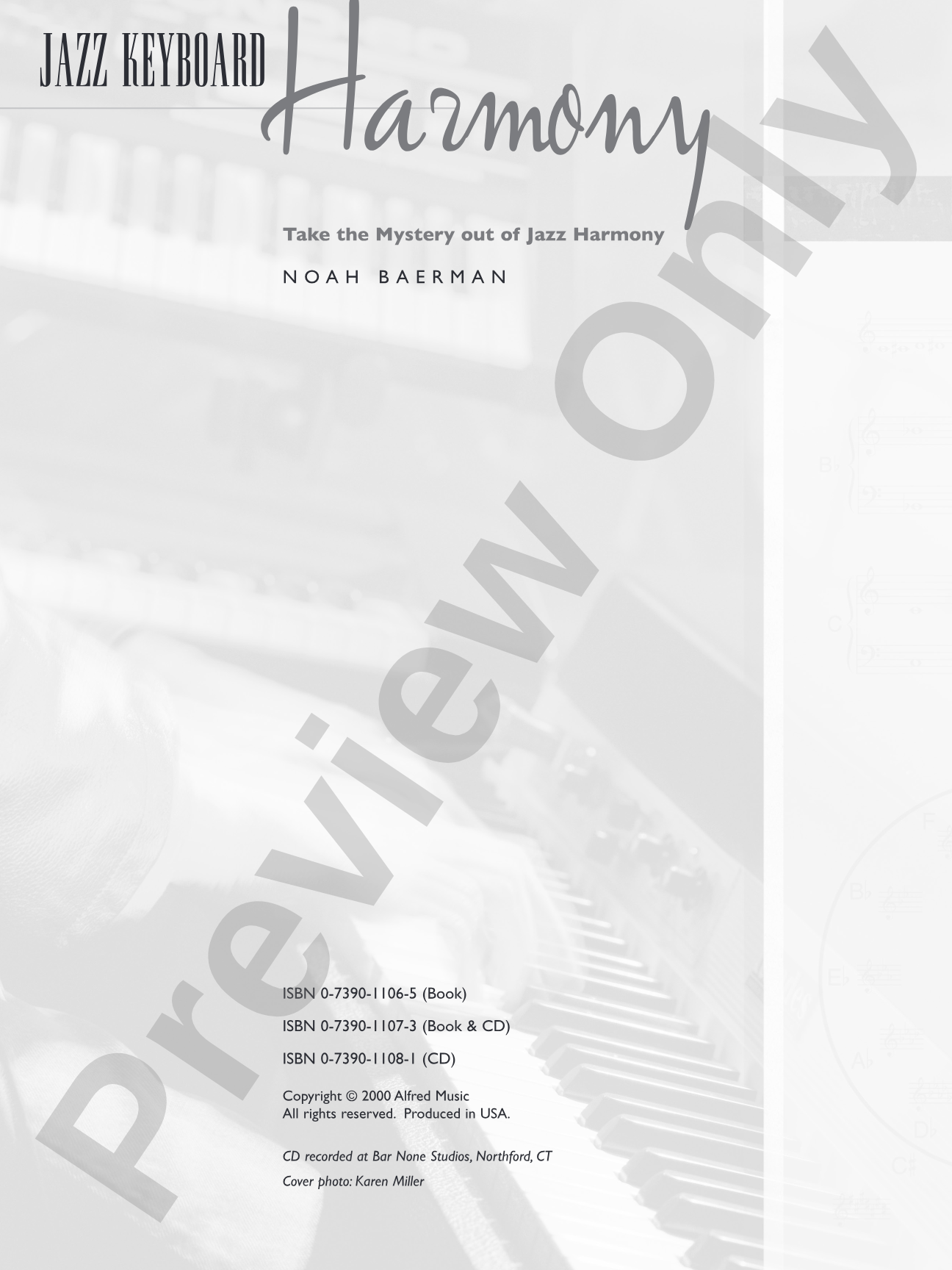 Jazz Keyboard Harmony: Take the Mystery out of Jazz Harmony: Piano