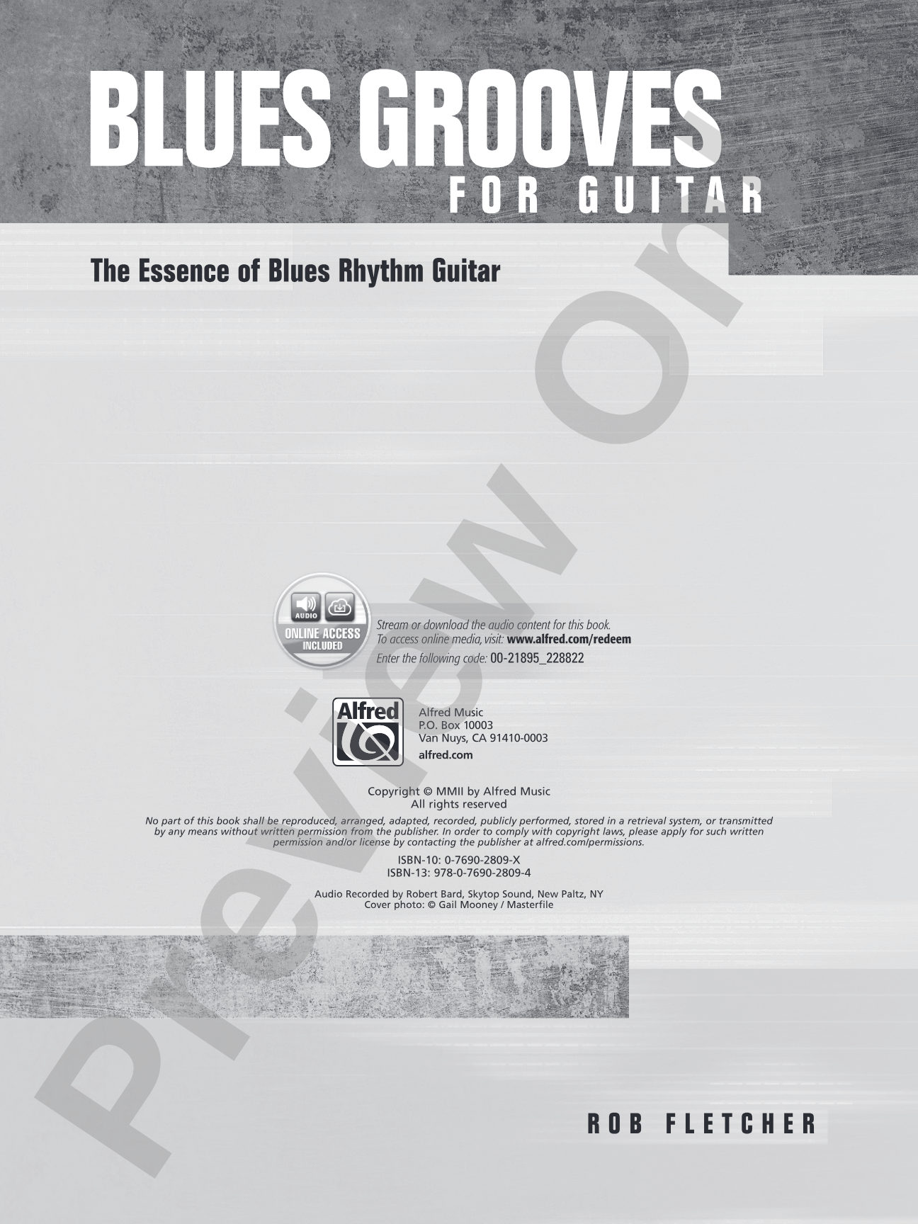 Blues Grooves for Guitar: The Essence of Blues Rhythm Guitar