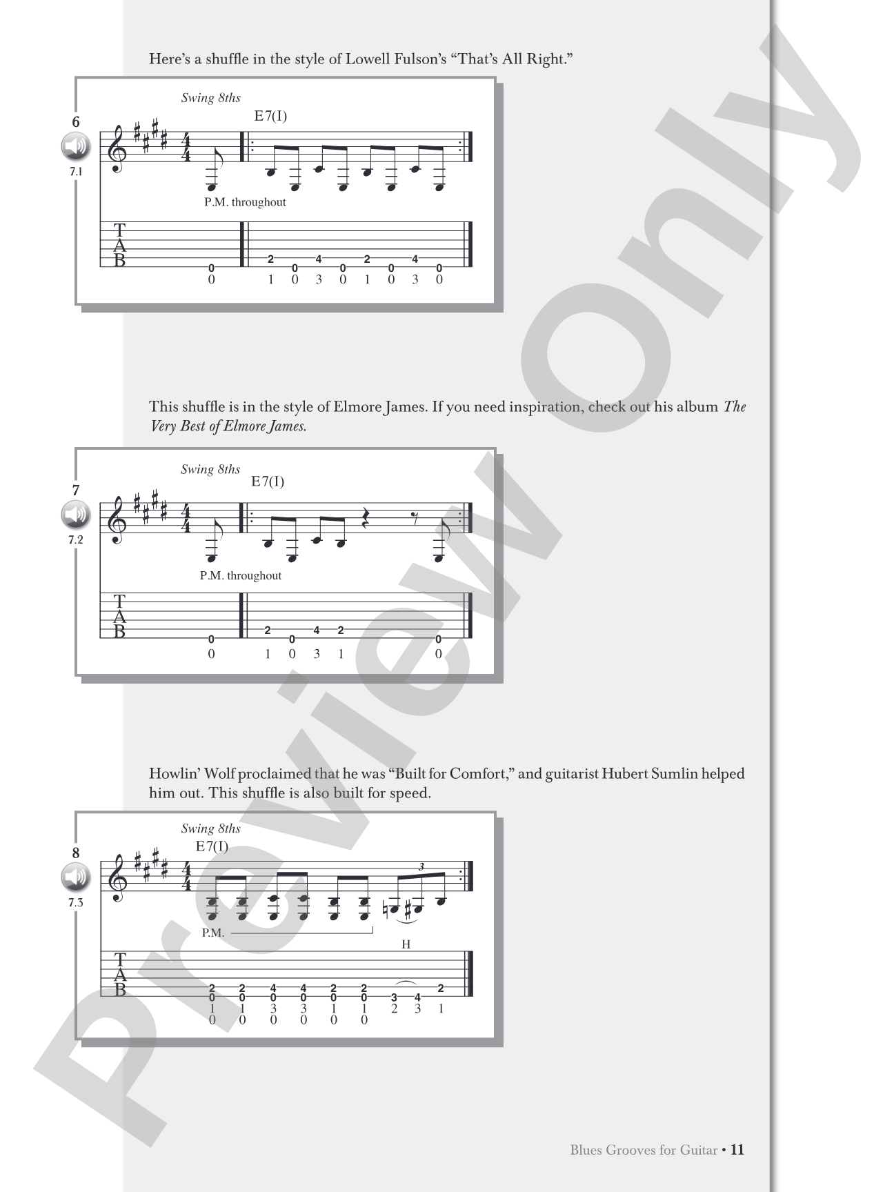 Blues Grooves for Guitar: The Essence of Blues Rhythm Guitar