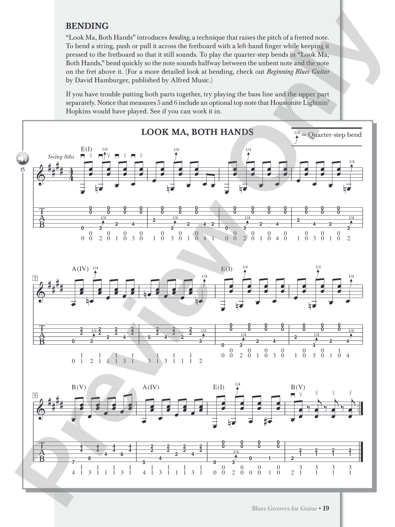 Blues Grooves for Guitar: The Essence of Blues Rhythm Guitar