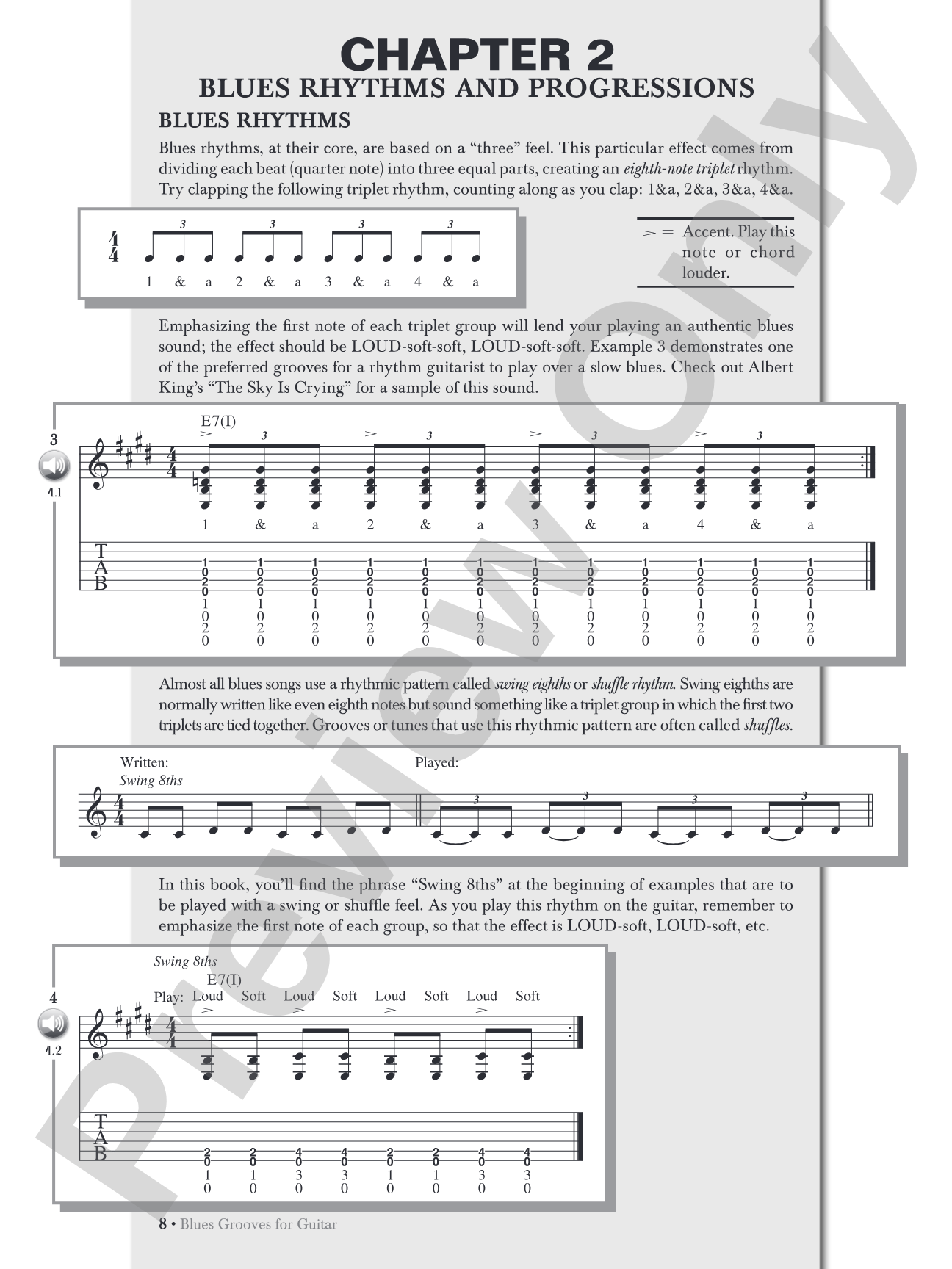 Blues Grooves for Guitar: The Essence of Blues Rhythm Guitar