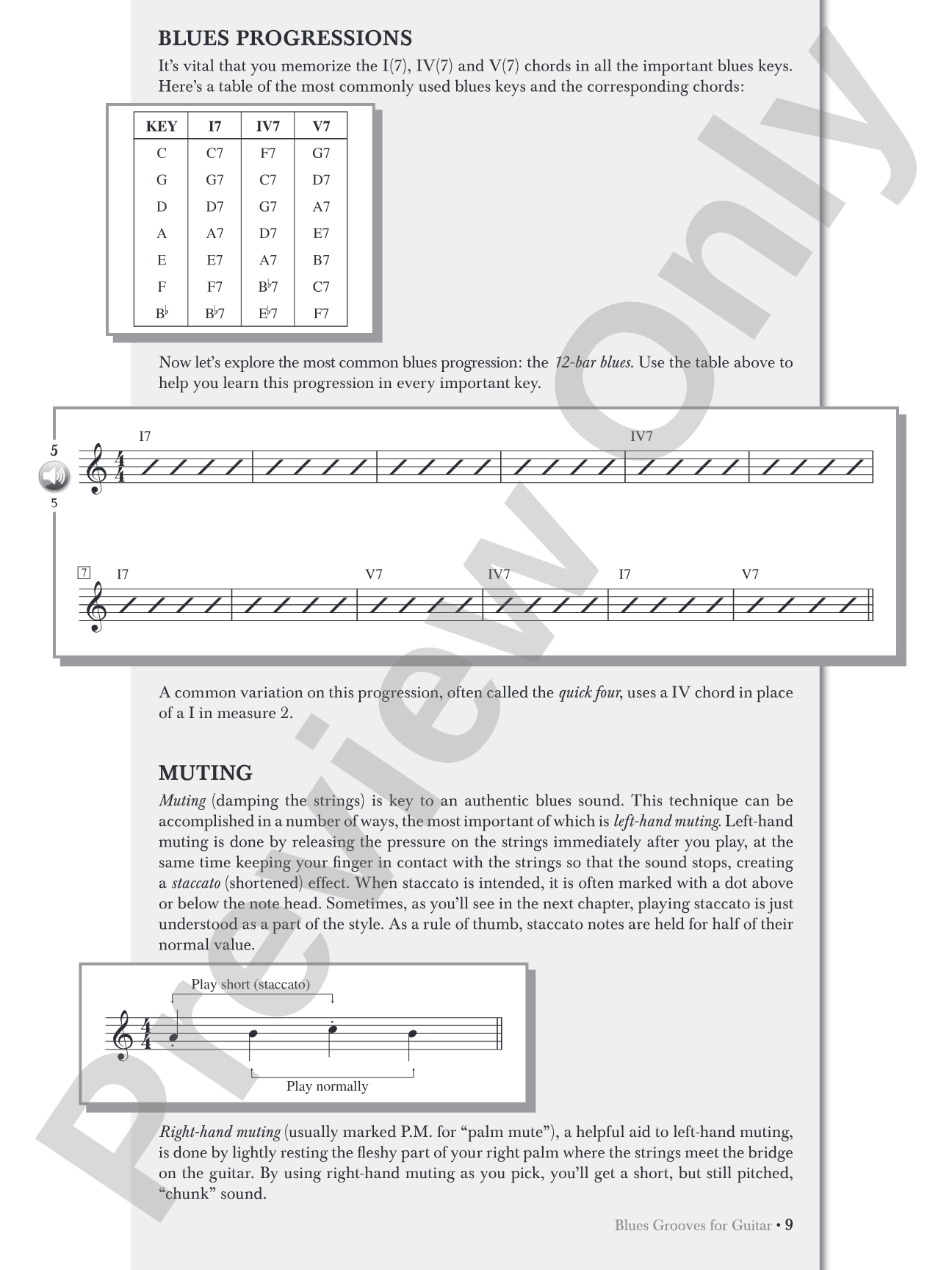 Blues Grooves for Guitar: The Essence of Blues Rhythm Guitar