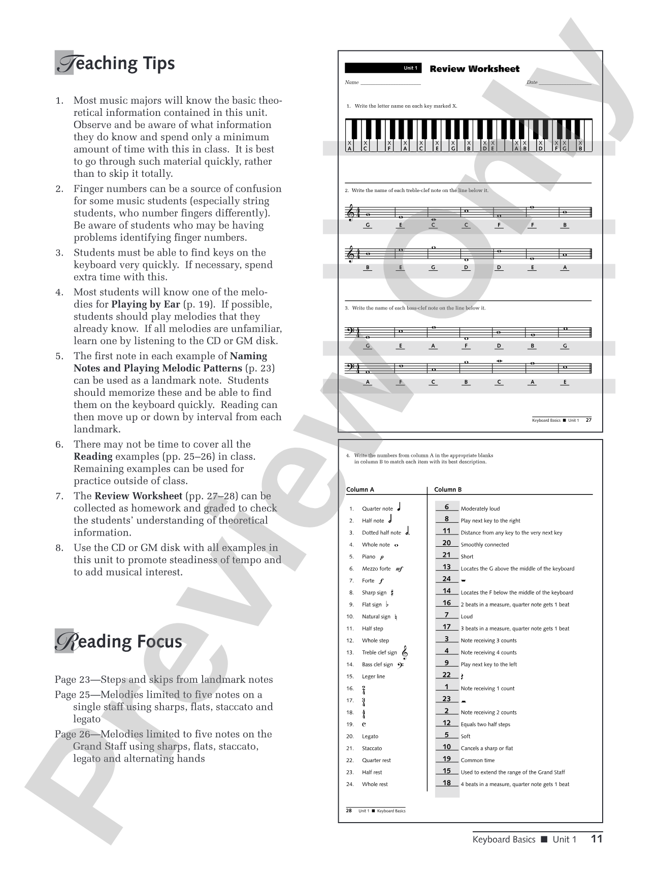 Alfred's Group Piano for Adults: Teacher's Handbook 1 (2nd Edition): An Innovative Method with Optional General MIDI Disks for Enhanced Practice and Performance: Piano