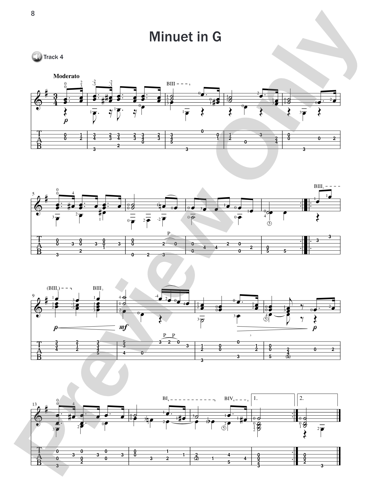 Basix® Guitar TAB Classics: Beethoven: Solo Guitar