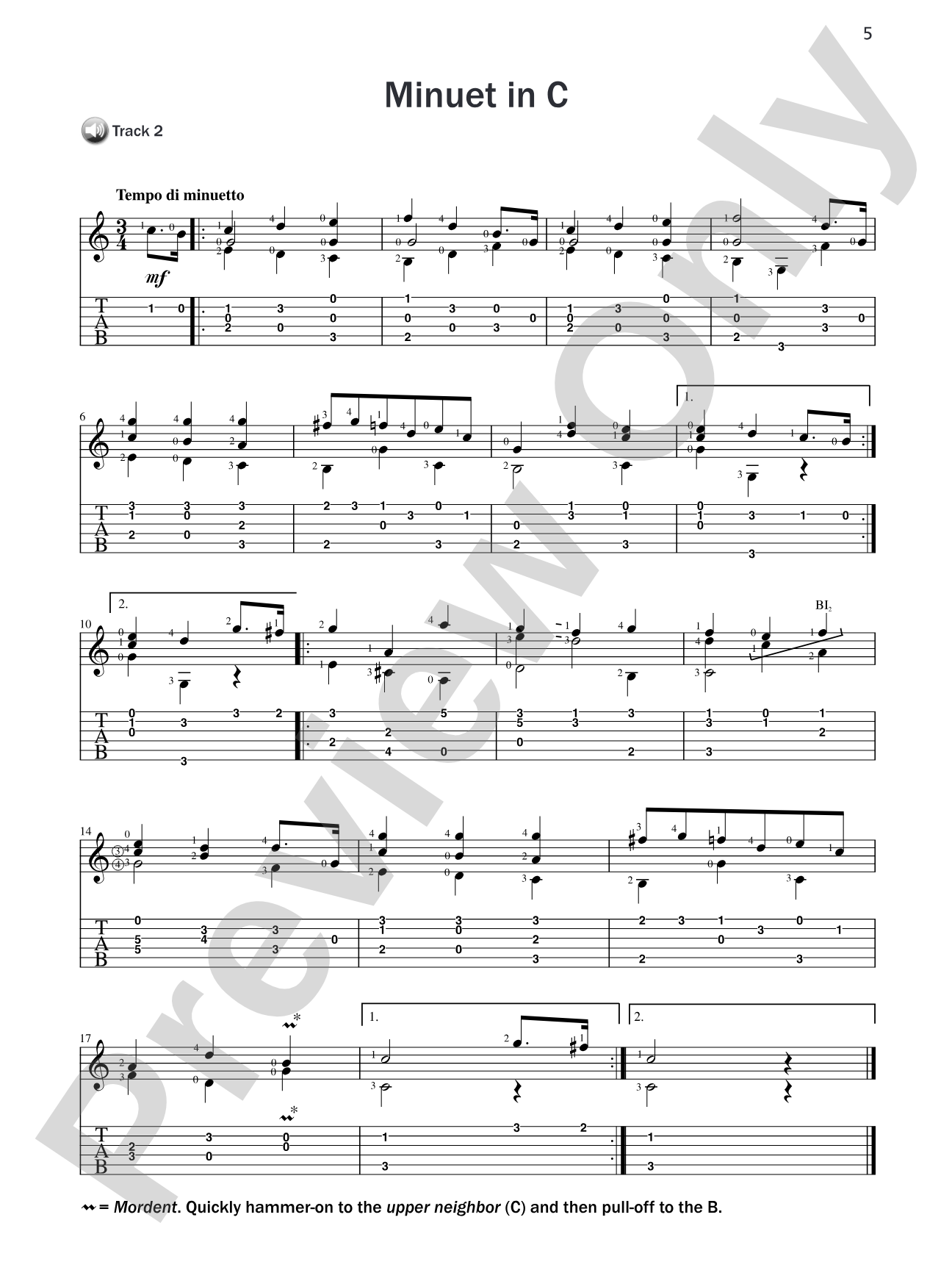 Basix® Guitar TAB Classics: Mozart: Guitar Tab