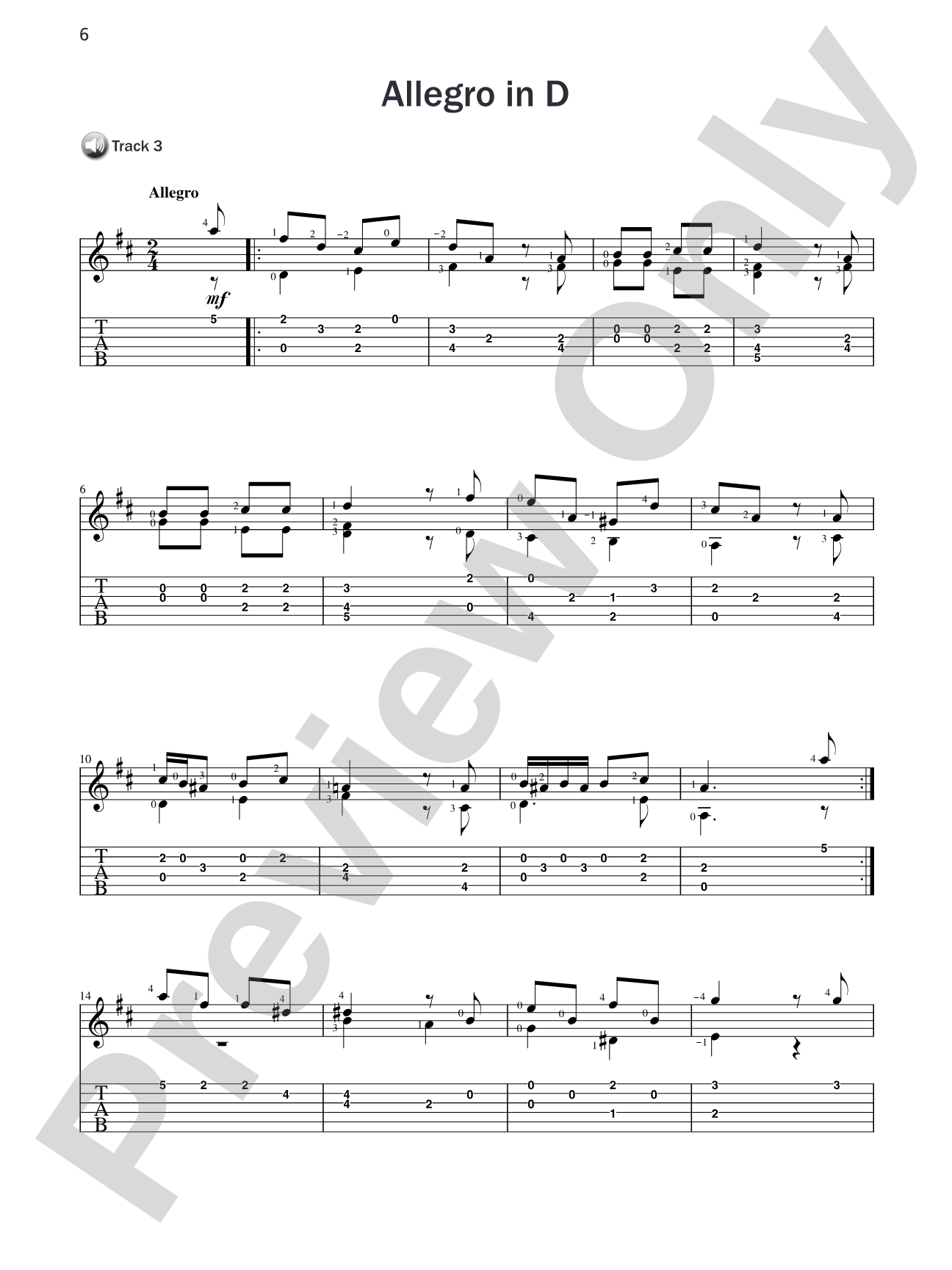 Basix® Guitar TAB Classics: Mozart: Guitar Tab