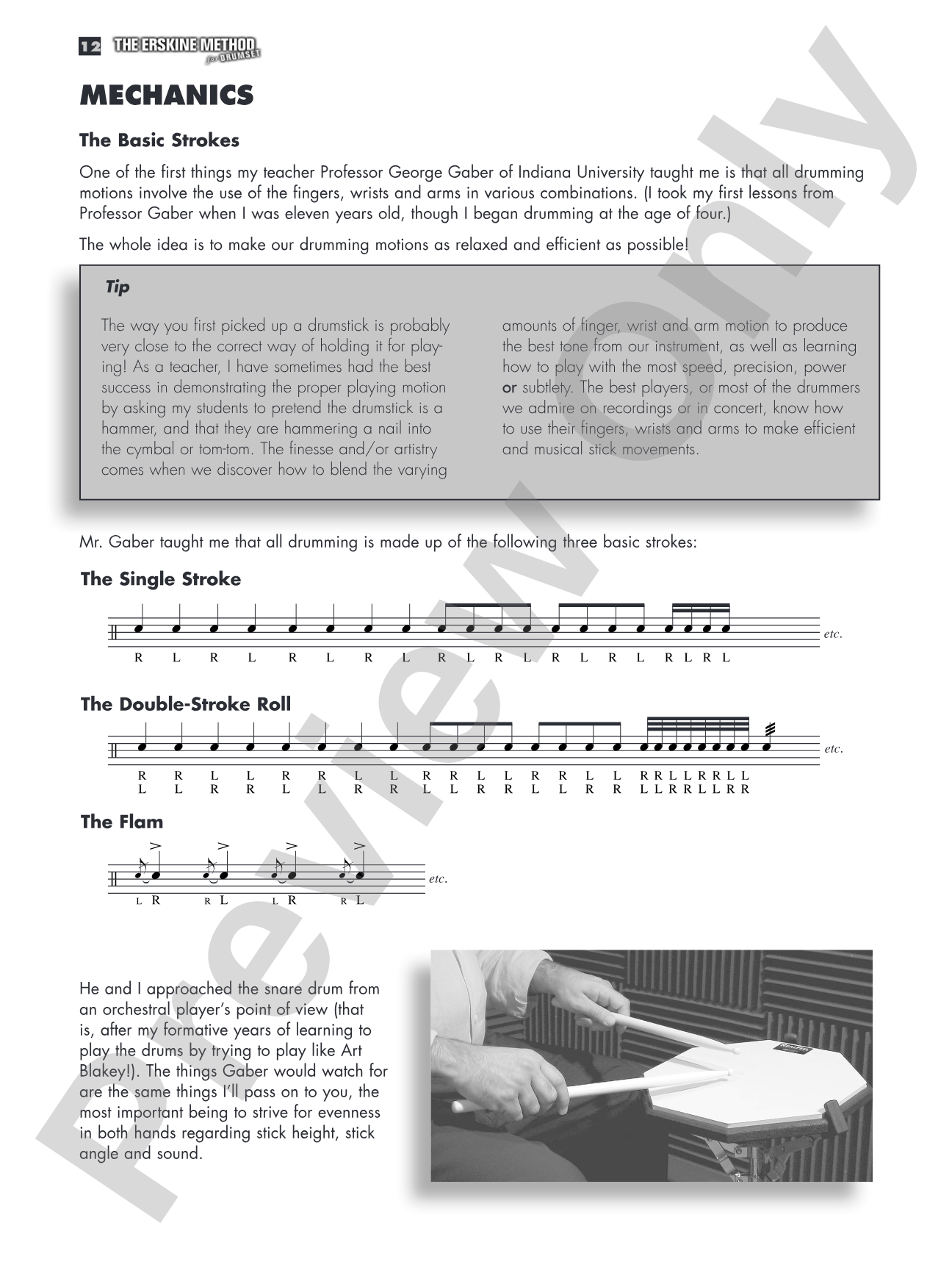 The Erskine Method for Drumset