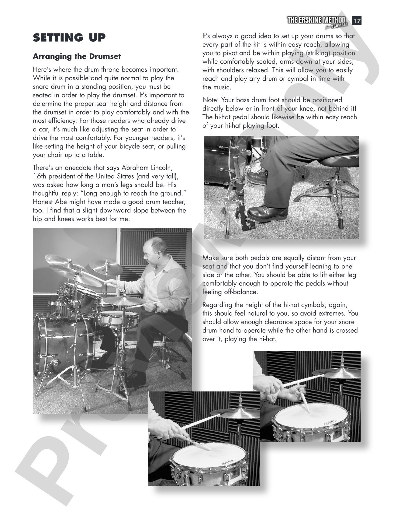 The Erskine Method for Drumset