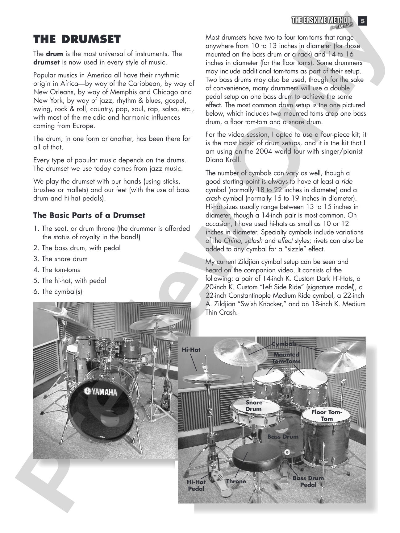 The Erskine Method for Drumset