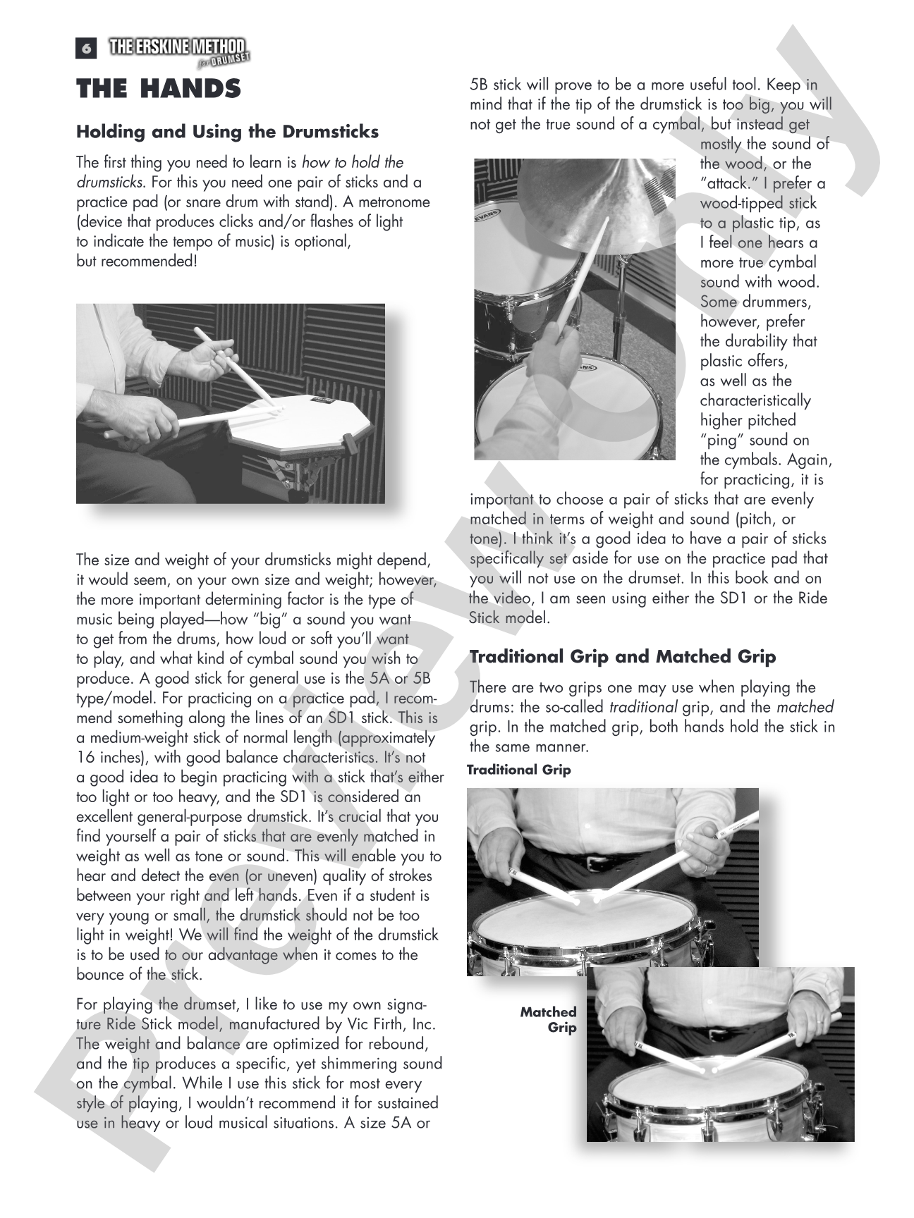 The Erskine Method for Drumset