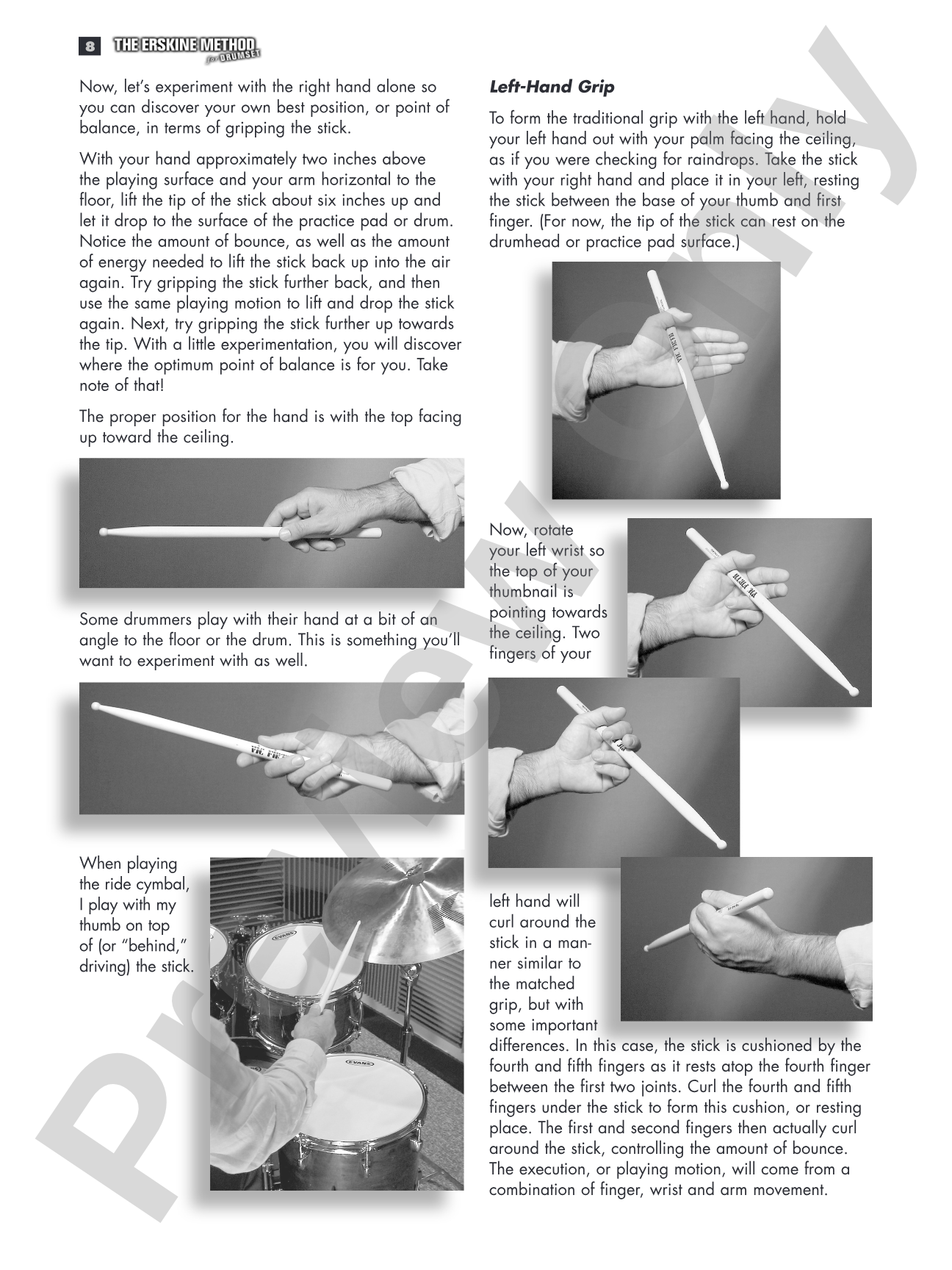 The Erskine Method for Drumset