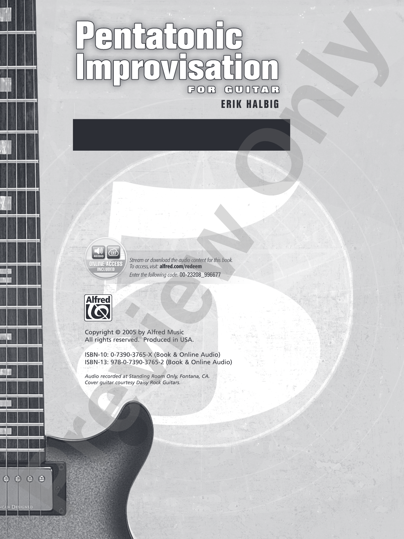 Pentatonic Improvisation: Modern Pentatonic Ideas for Guitarists of All Styles