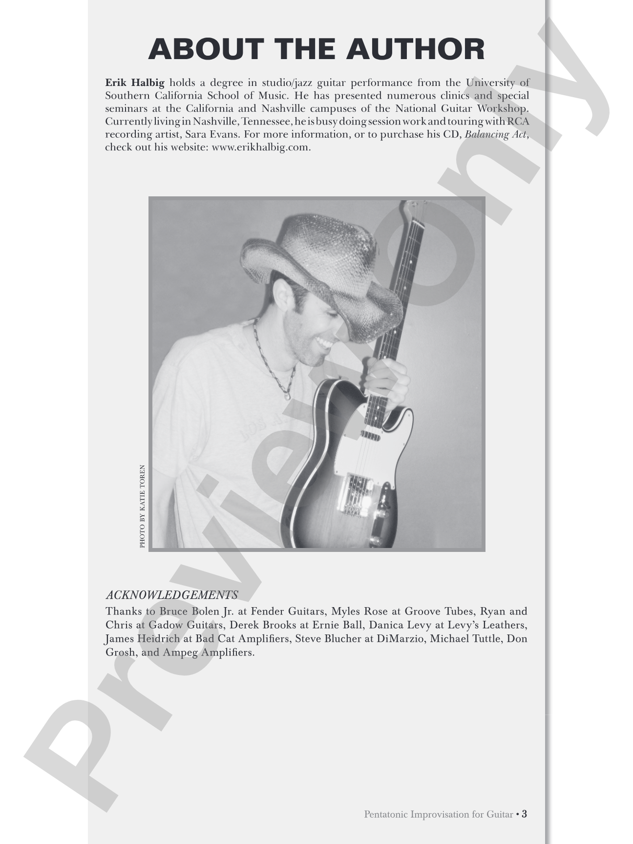 Pentatonic Improvisation: Modern Pentatonic Ideas for Guitarists of All Styles