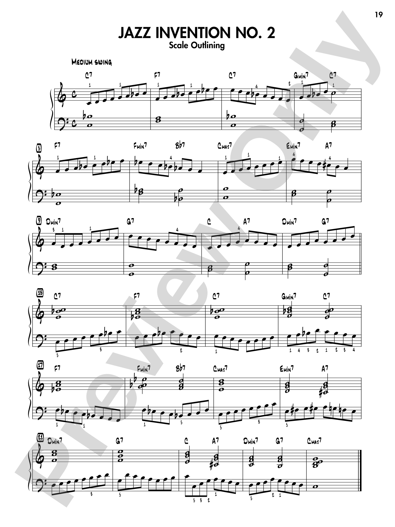 Jazz Inventions for Keyboard: 50 Etudes That Will Improve the Way You Play Jazz: Piano