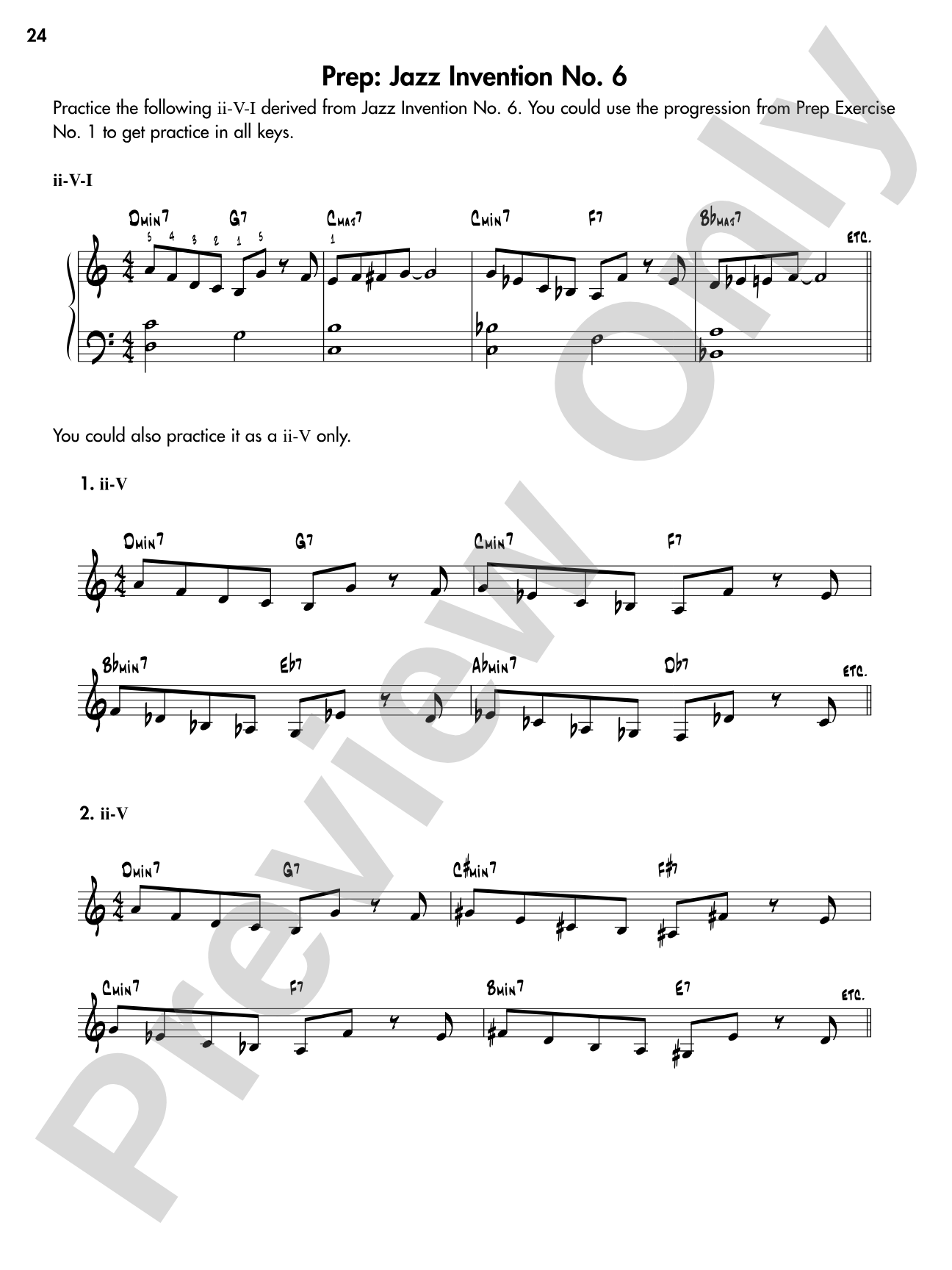Jazz Inventions for Keyboard: 50 Etudes That Will Improve the Way You Play Jazz: Piano