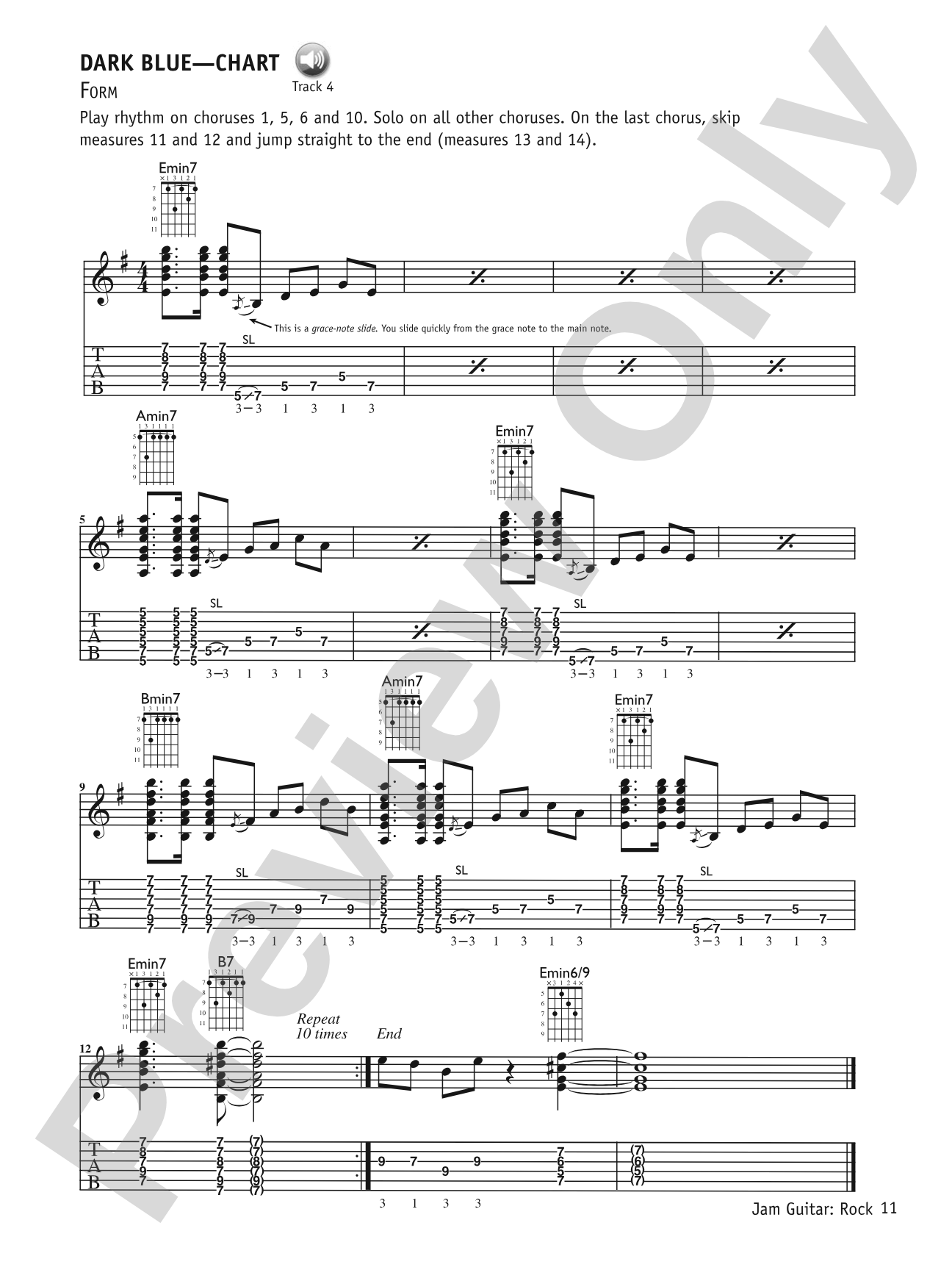 Jam Guitar: Rock: Play-Along Tracks for Improved Improvising -- You Never Have to Play Alone Again!