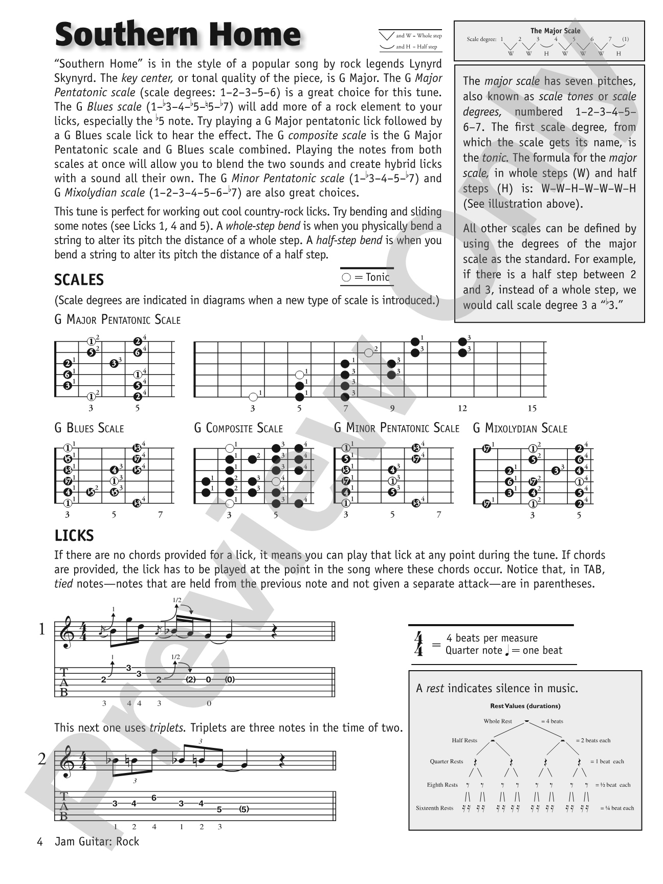 Jam Guitar: Rock: Play-Along Tracks for Improved Improvising -- You Never Have to Play Alone Again!