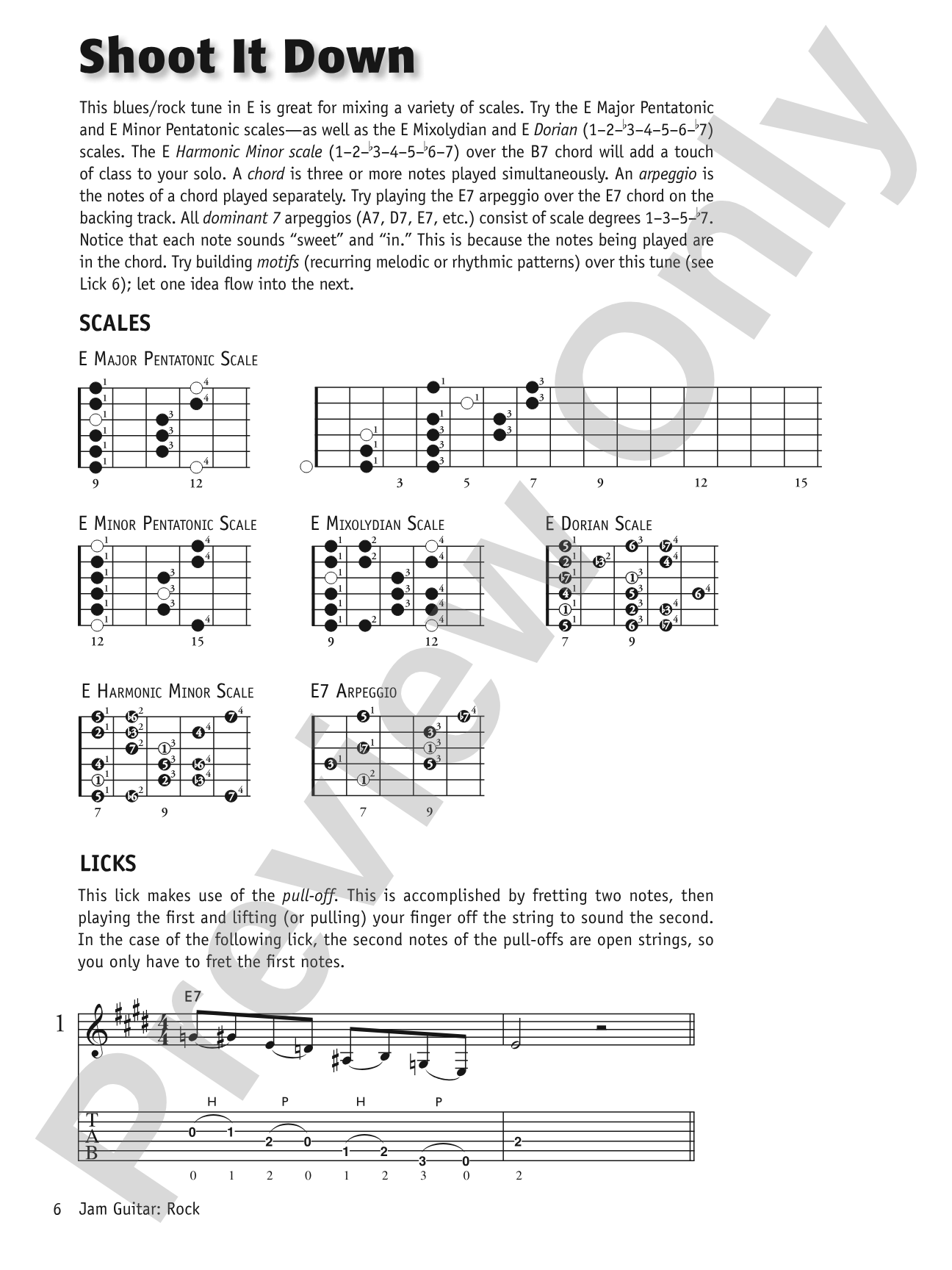 Jam Guitar: Rock: Play-Along Tracks for Improved Improvising -- You Never Have to Play Alone Again!