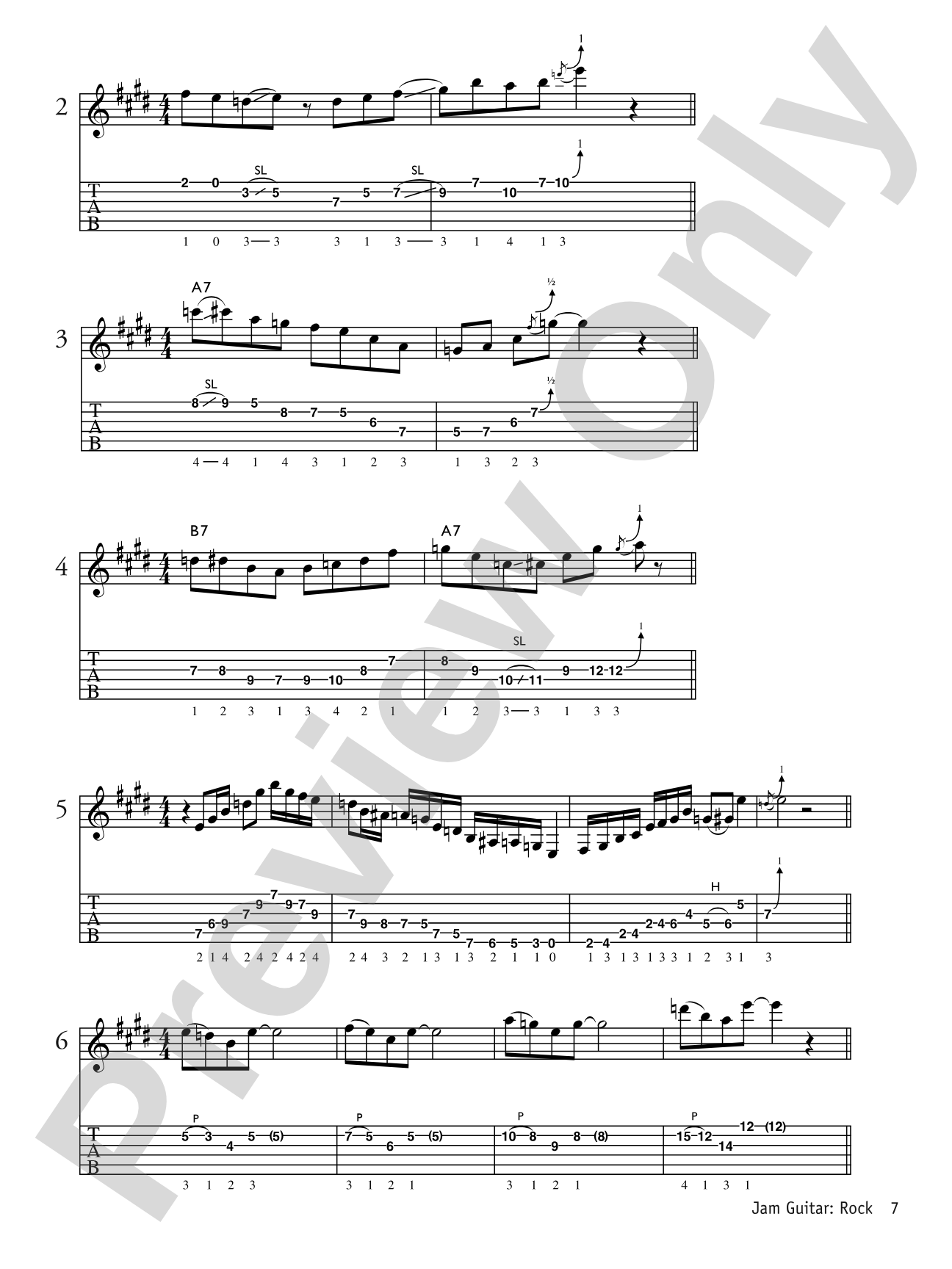 Jam Guitar: Rock: Play-Along Tracks for Improved Improvising -- You Never Have to Play Alone Again!