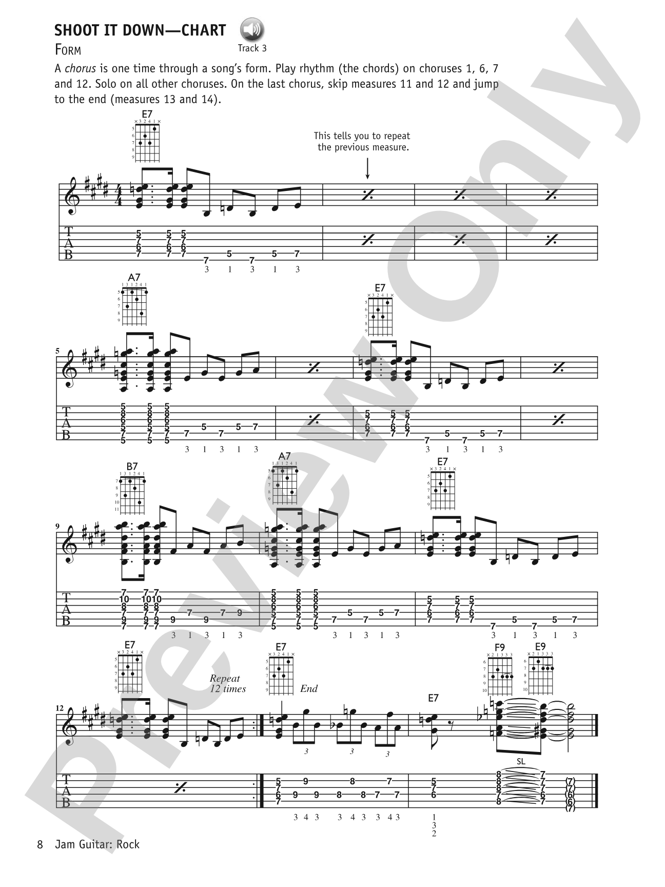 Jam Guitar: Rock: Play-Along Tracks for Improved Improvising -- You Never Have to Play Alone Again!